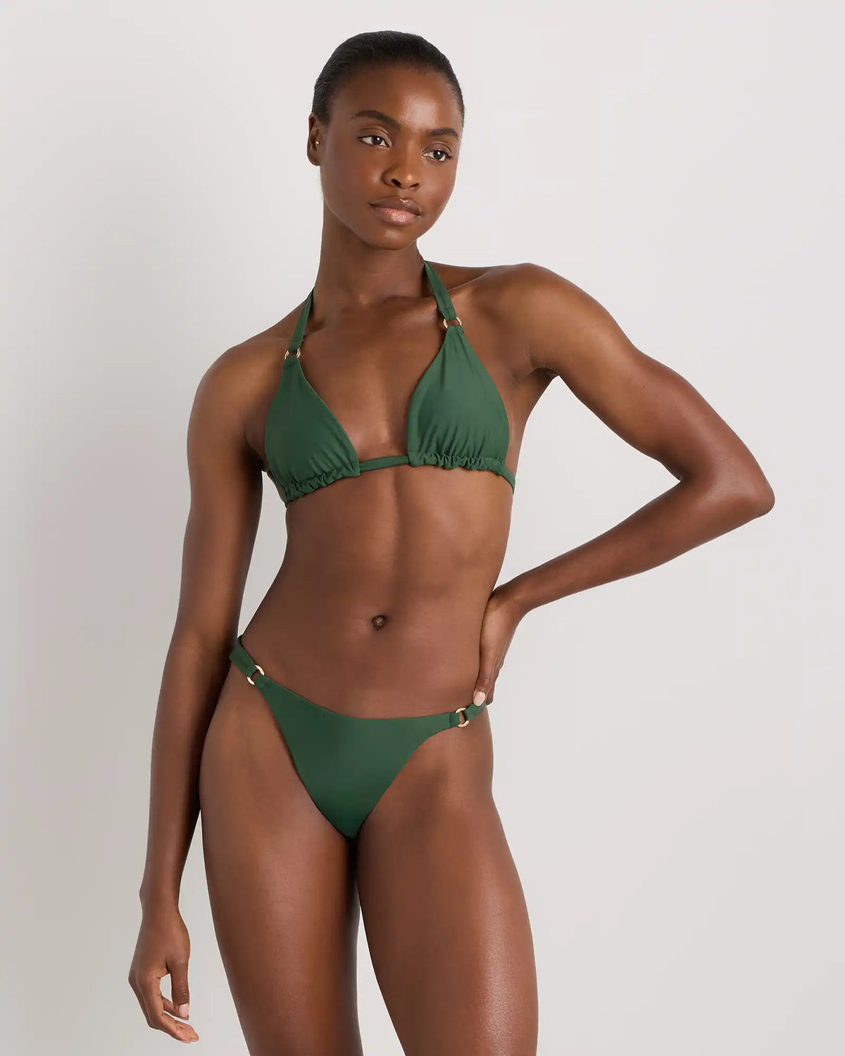 Italian Full Coverage Ring Triangle Bikini Top