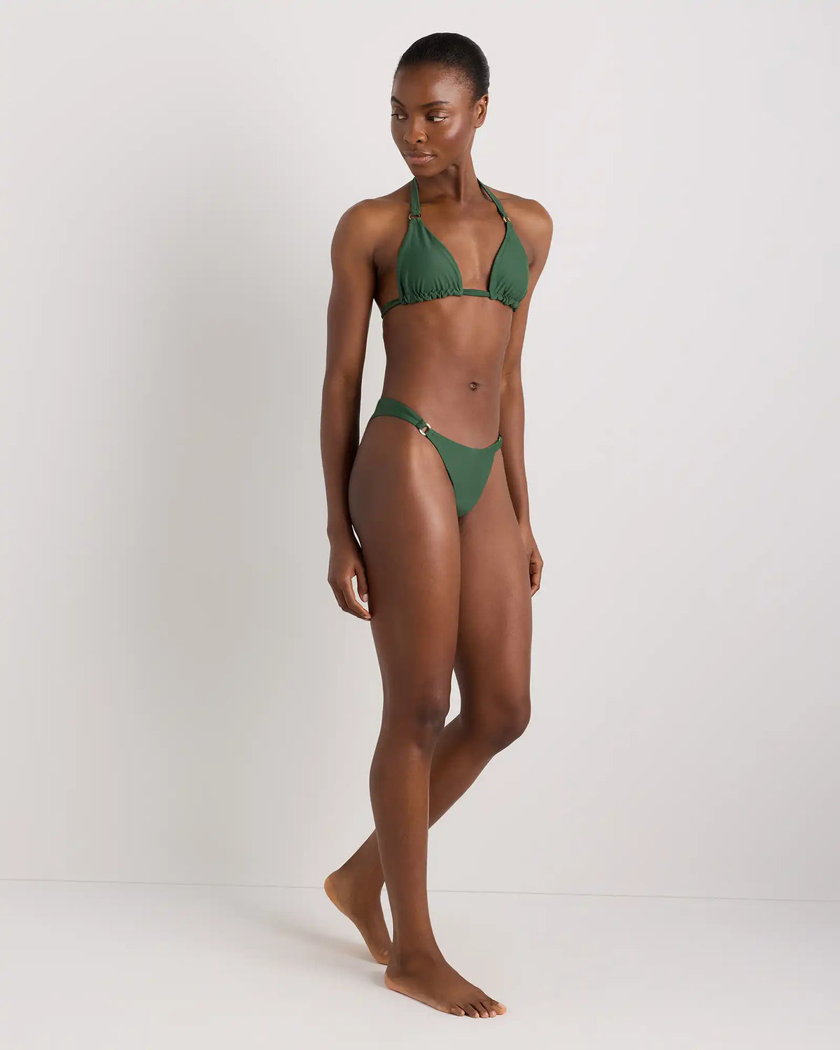 Italian Full Coverage Ring Triangle Bikini Top