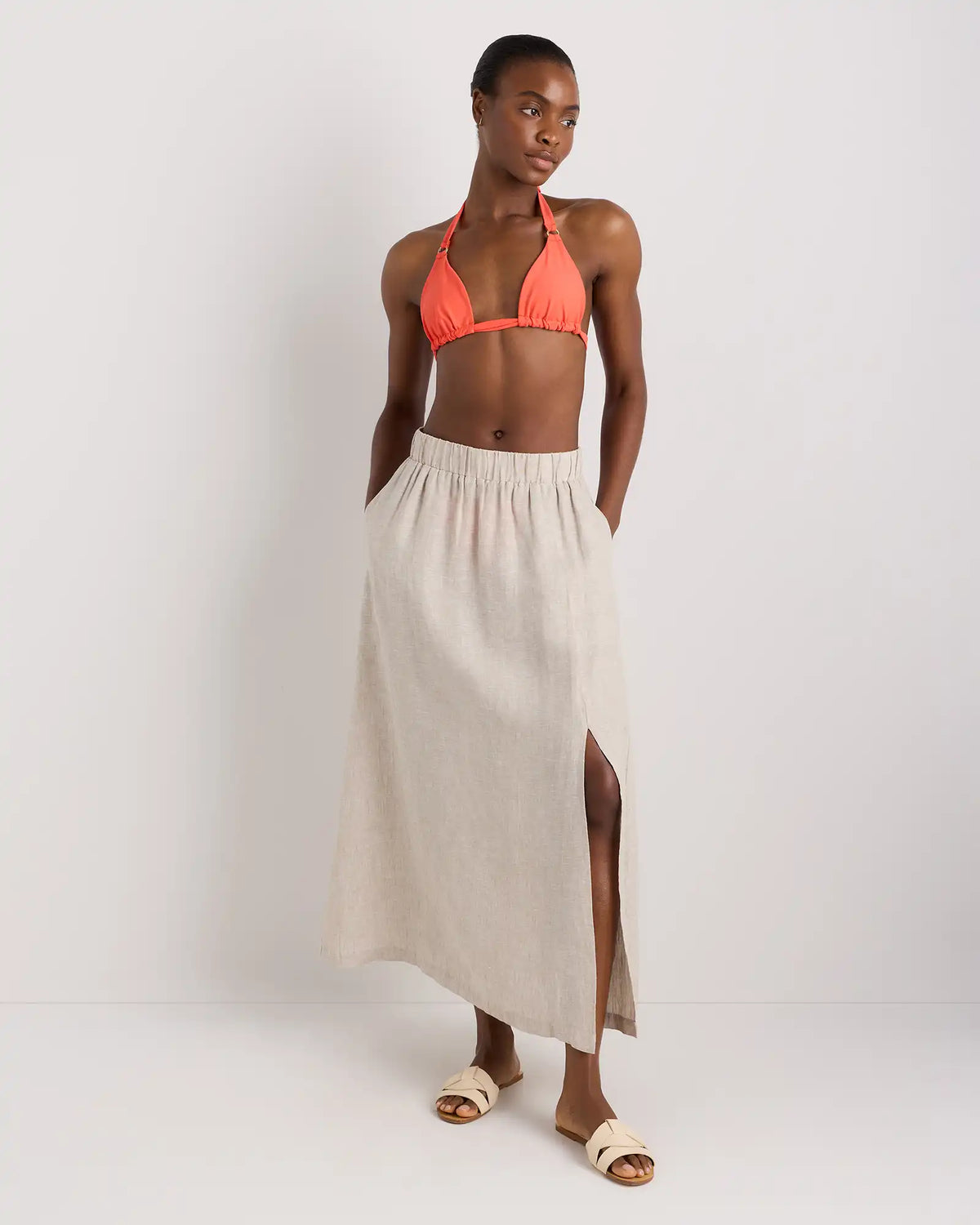Italian Full Coverage Ring Triangle Bikini Top