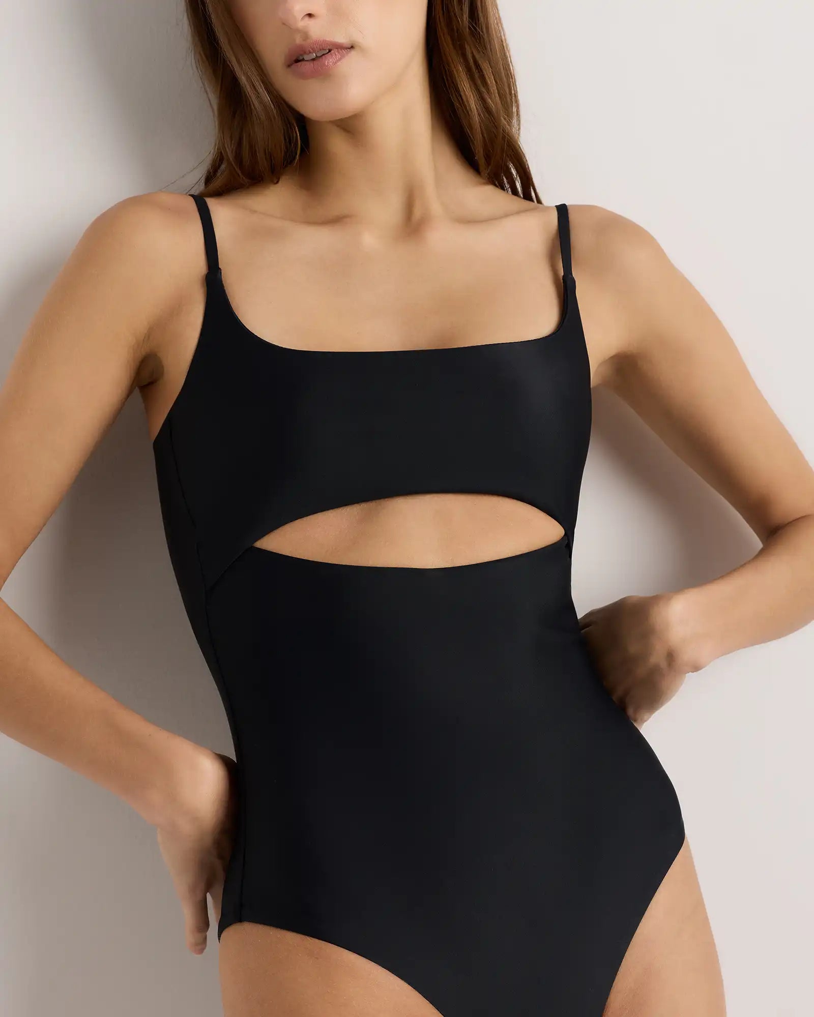 Italian Cut Out One-Piece Swimsuit