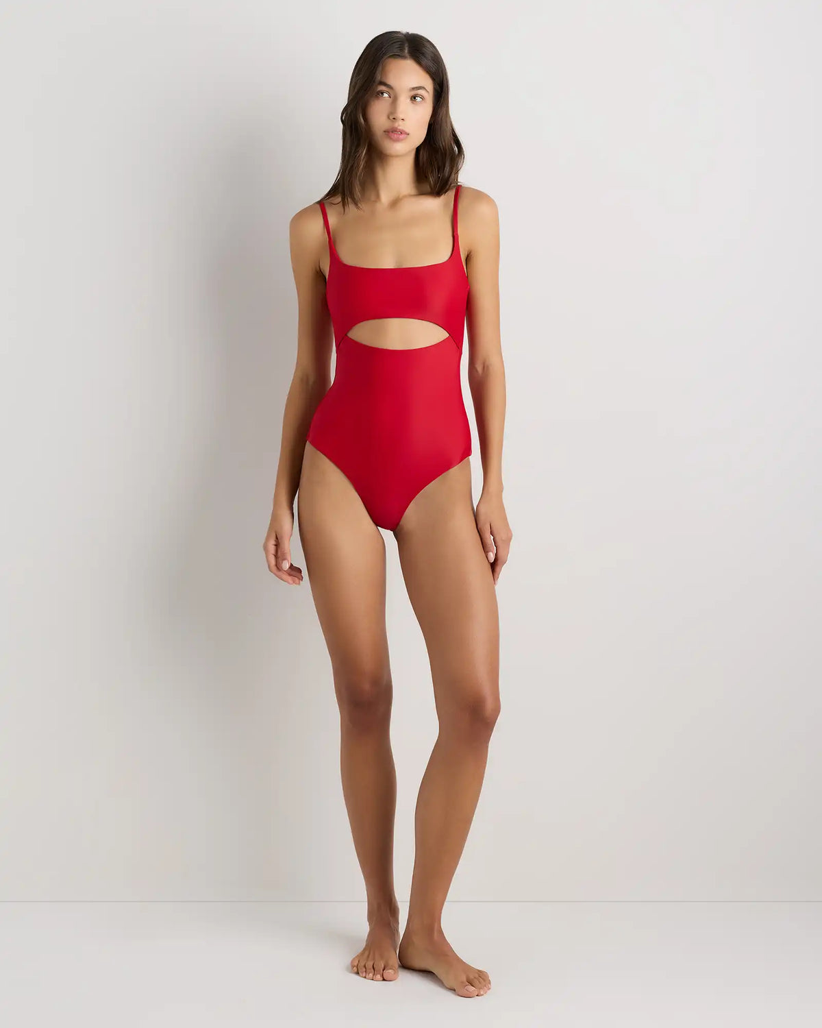 Italian Cut Out One-Piece Swimsuit