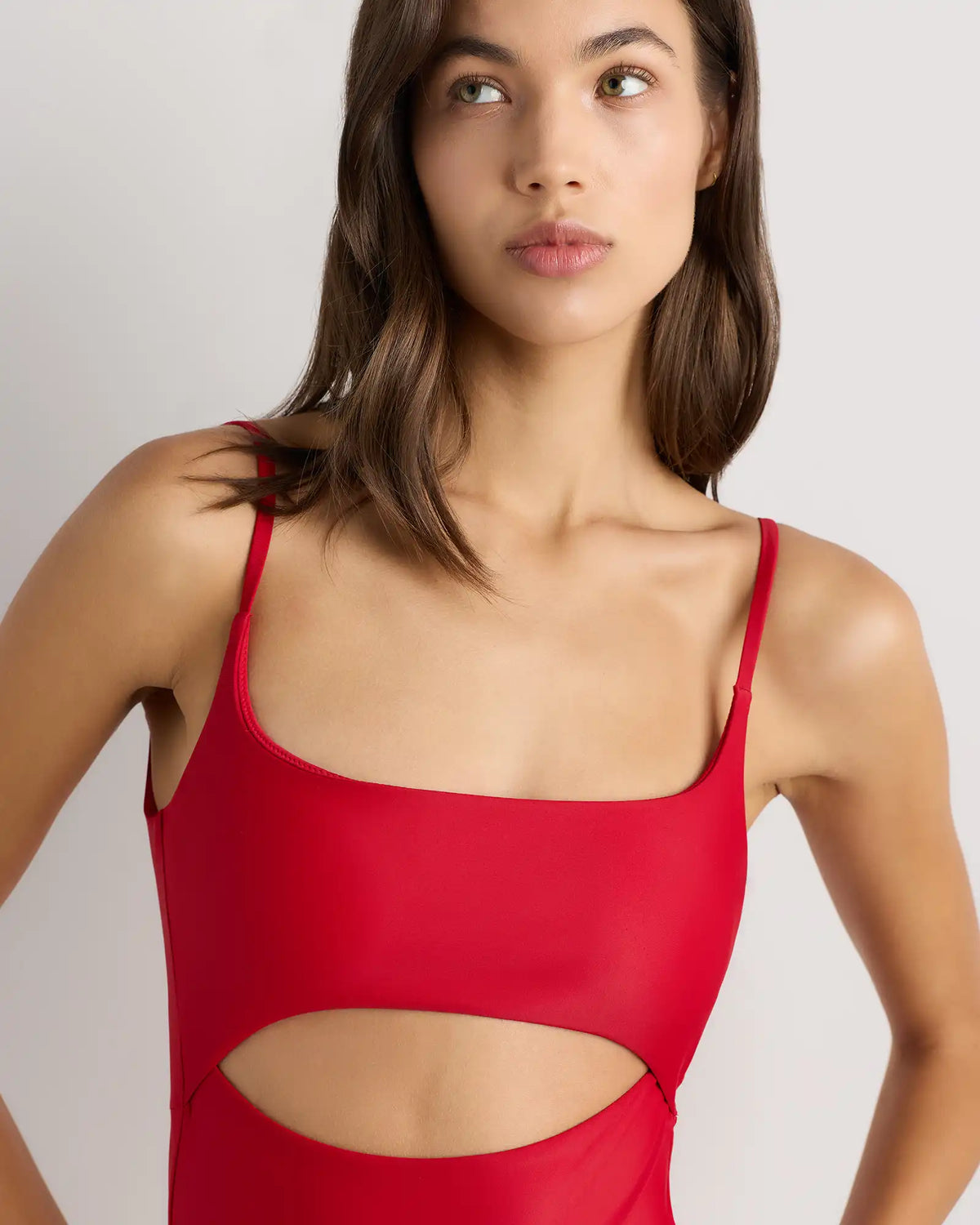 Italian Cut Out One-Piece Swimsuit