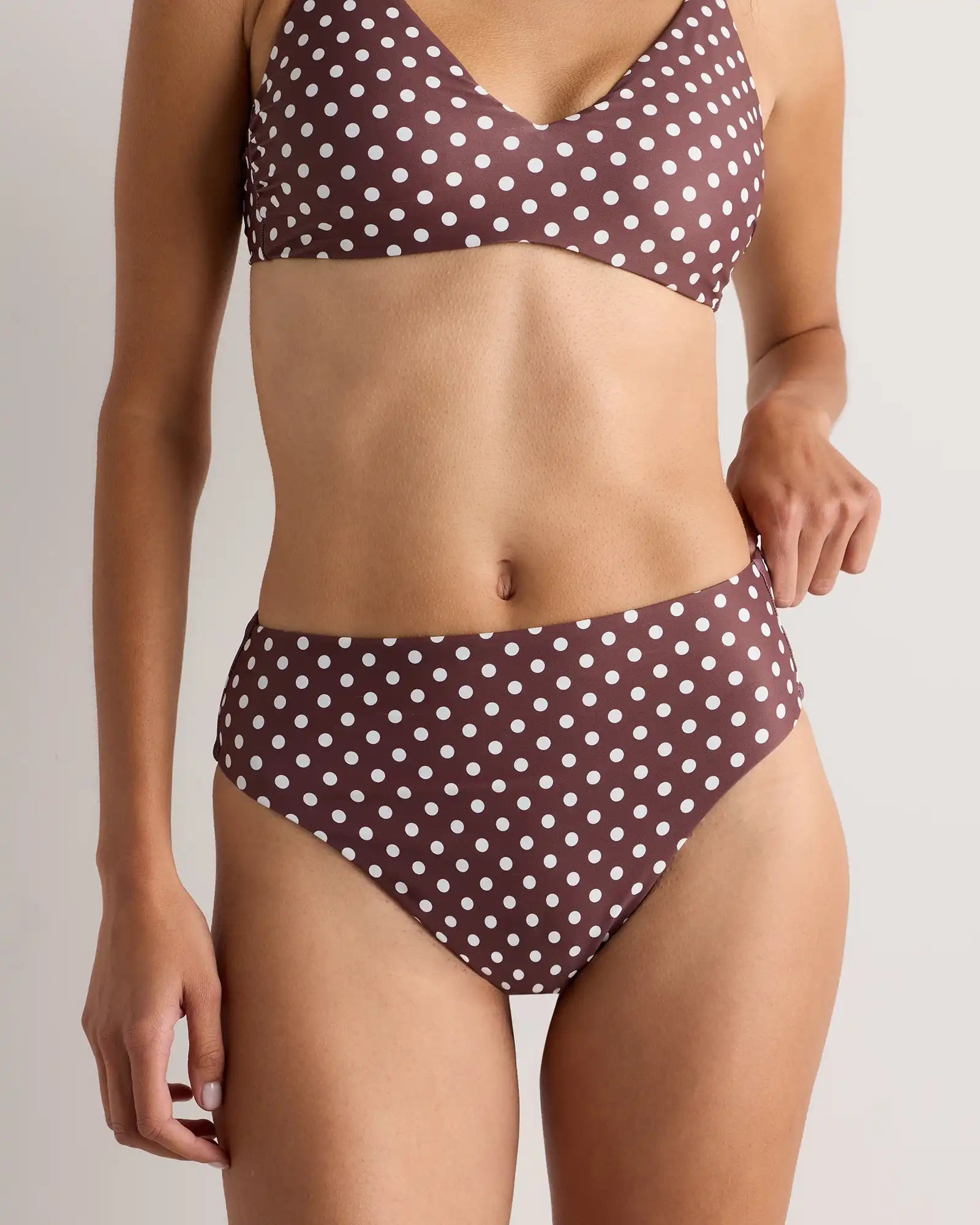 Italian High-Rise High-Leg Bikini Bottom