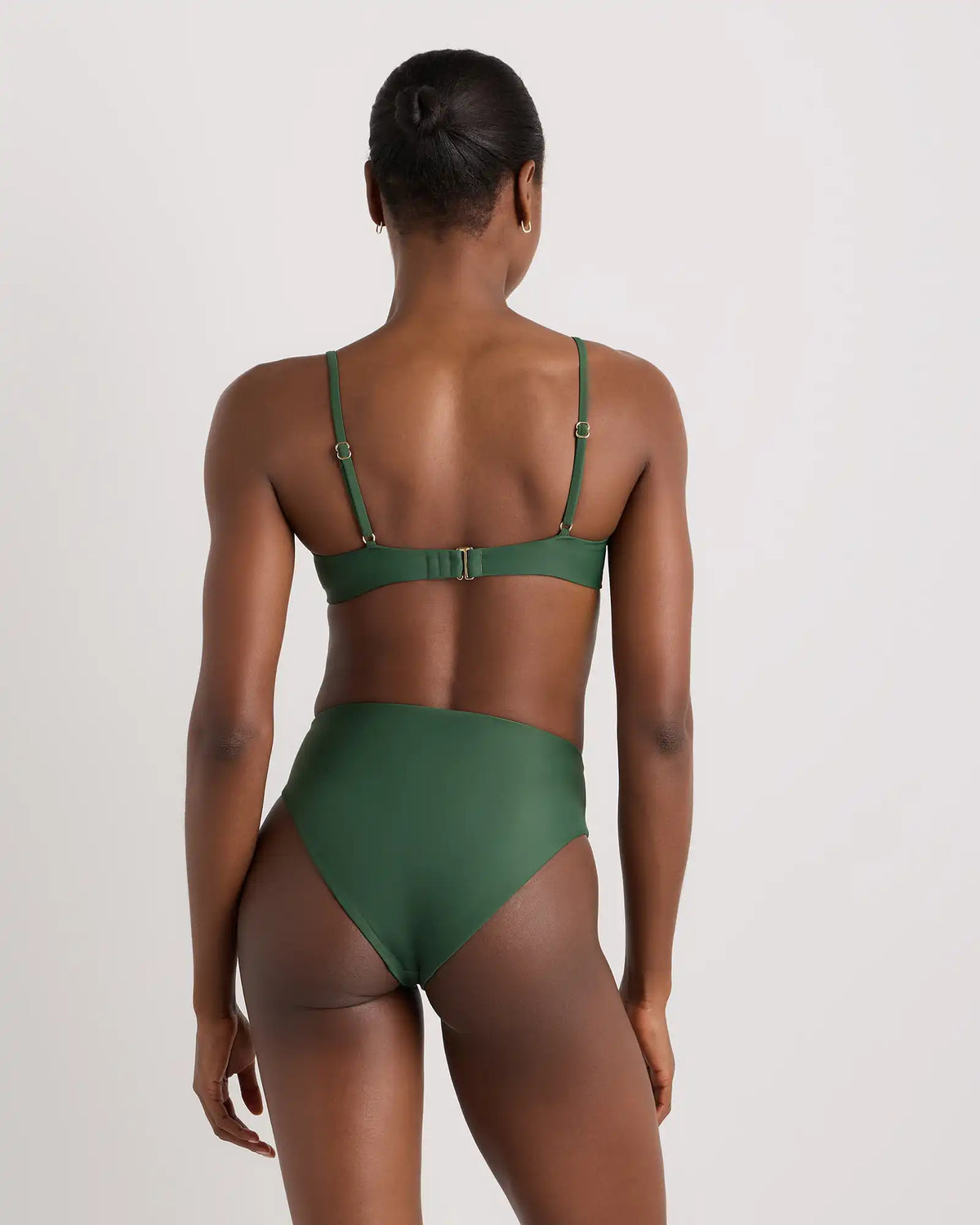 Italian High-Rise High-Leg Bikini Bottom