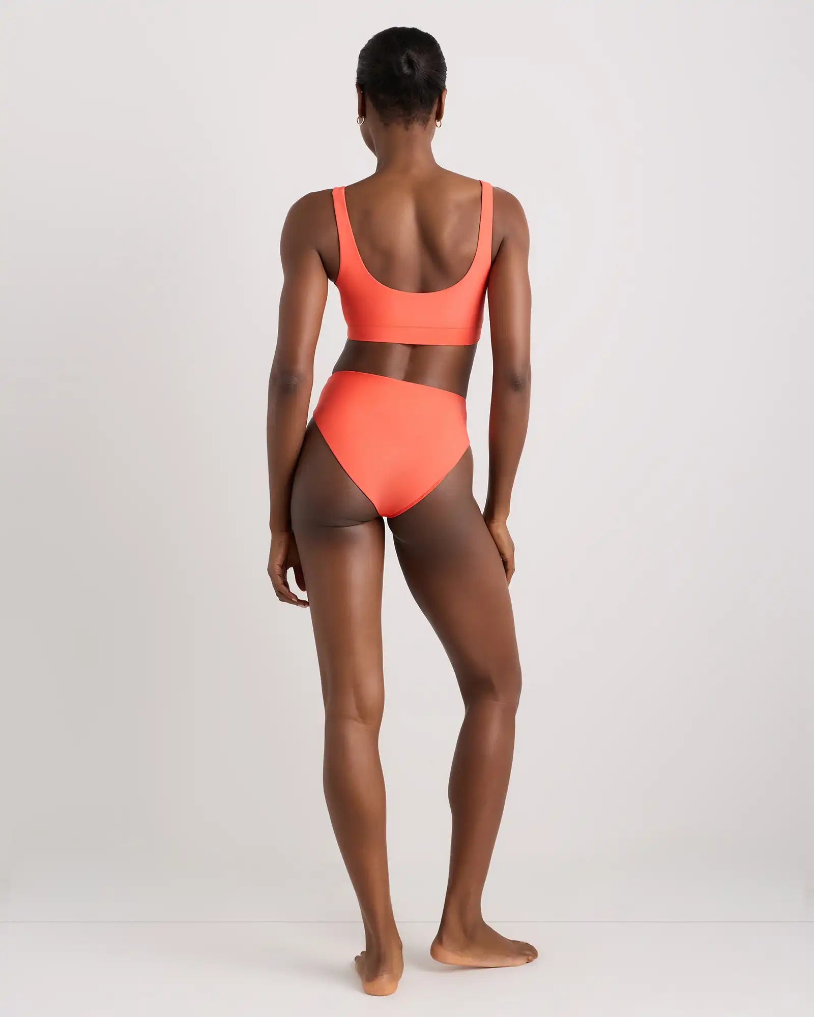 Italian High-Rise High-Leg Bikini Bottom