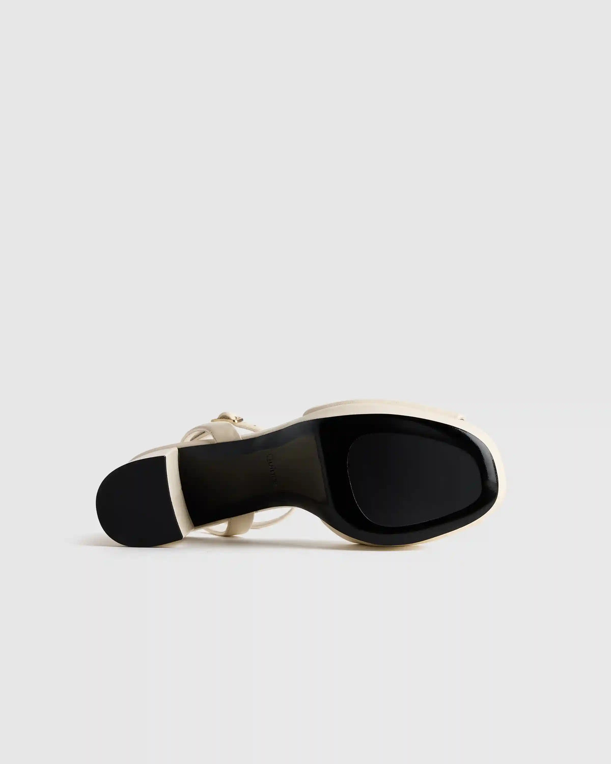 Italian Leather Platform 115mm Block Heel