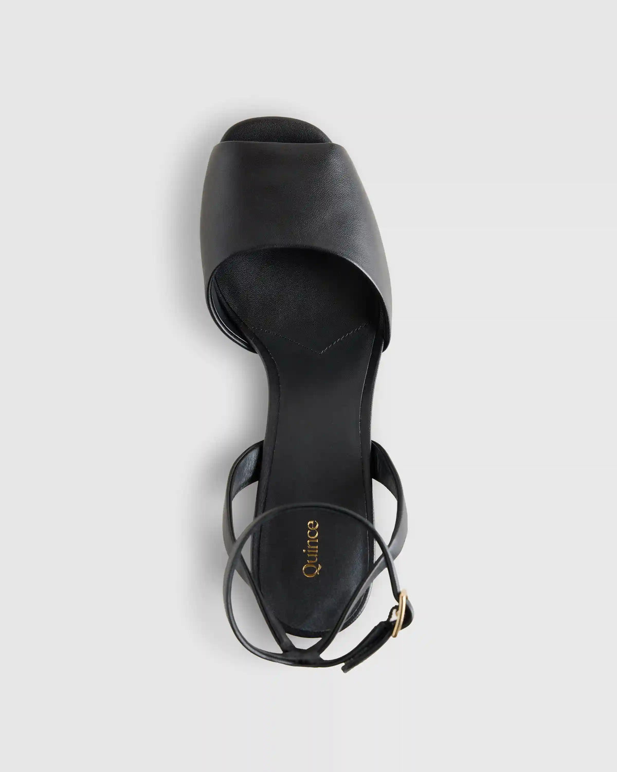 Italian Leather Platform 115mm Block Heel