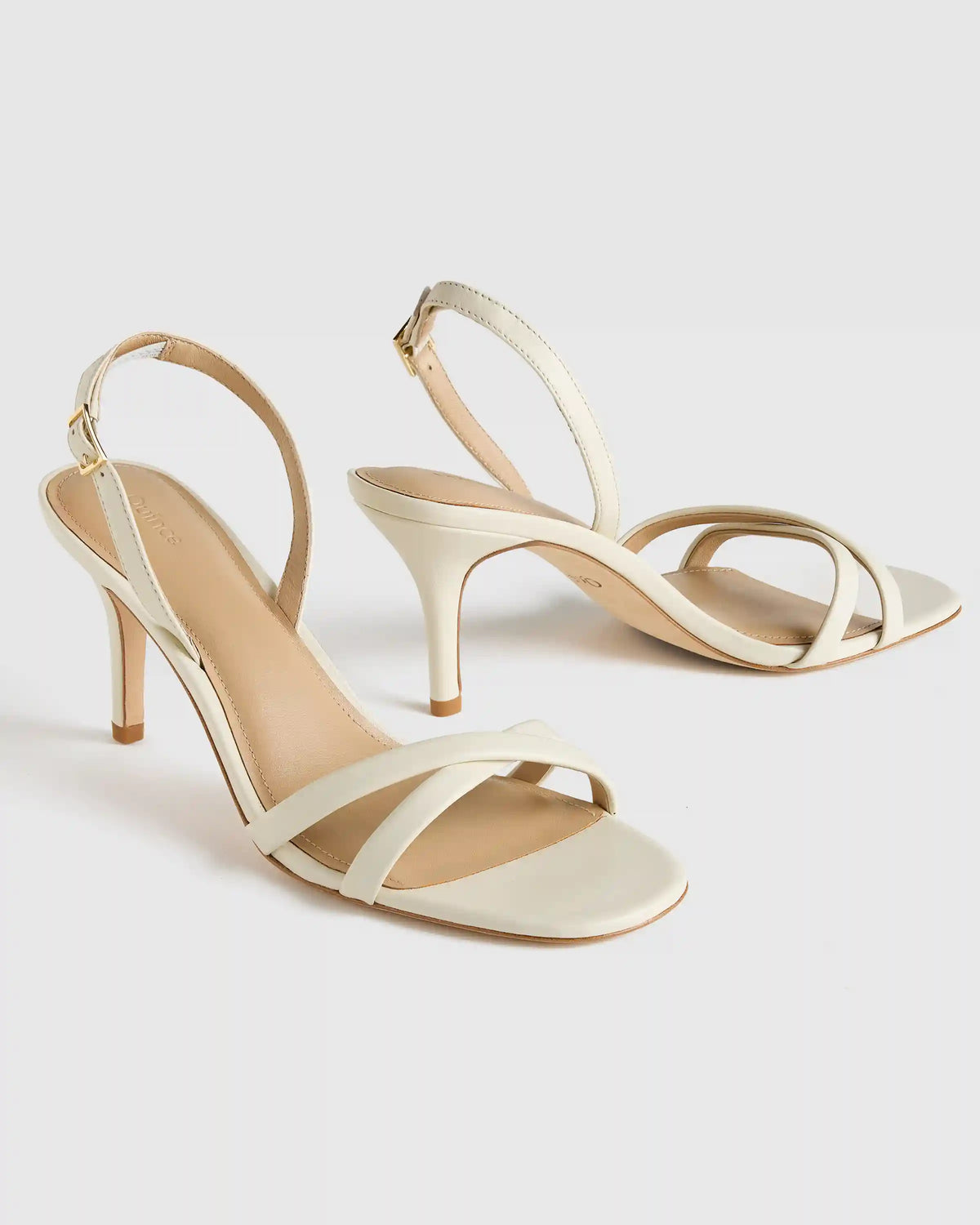 Italian Leather 75mm Slingback Heeled Sandal
