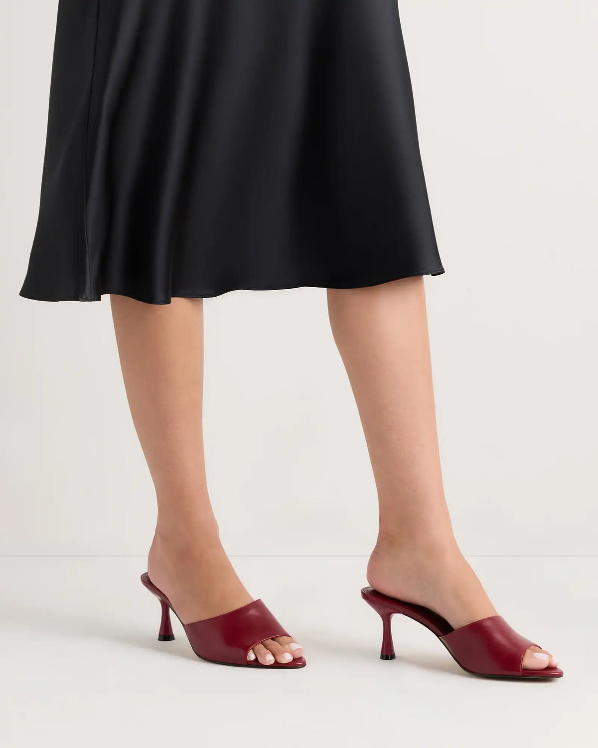 Italian Leather 65mm Stiletto Mule