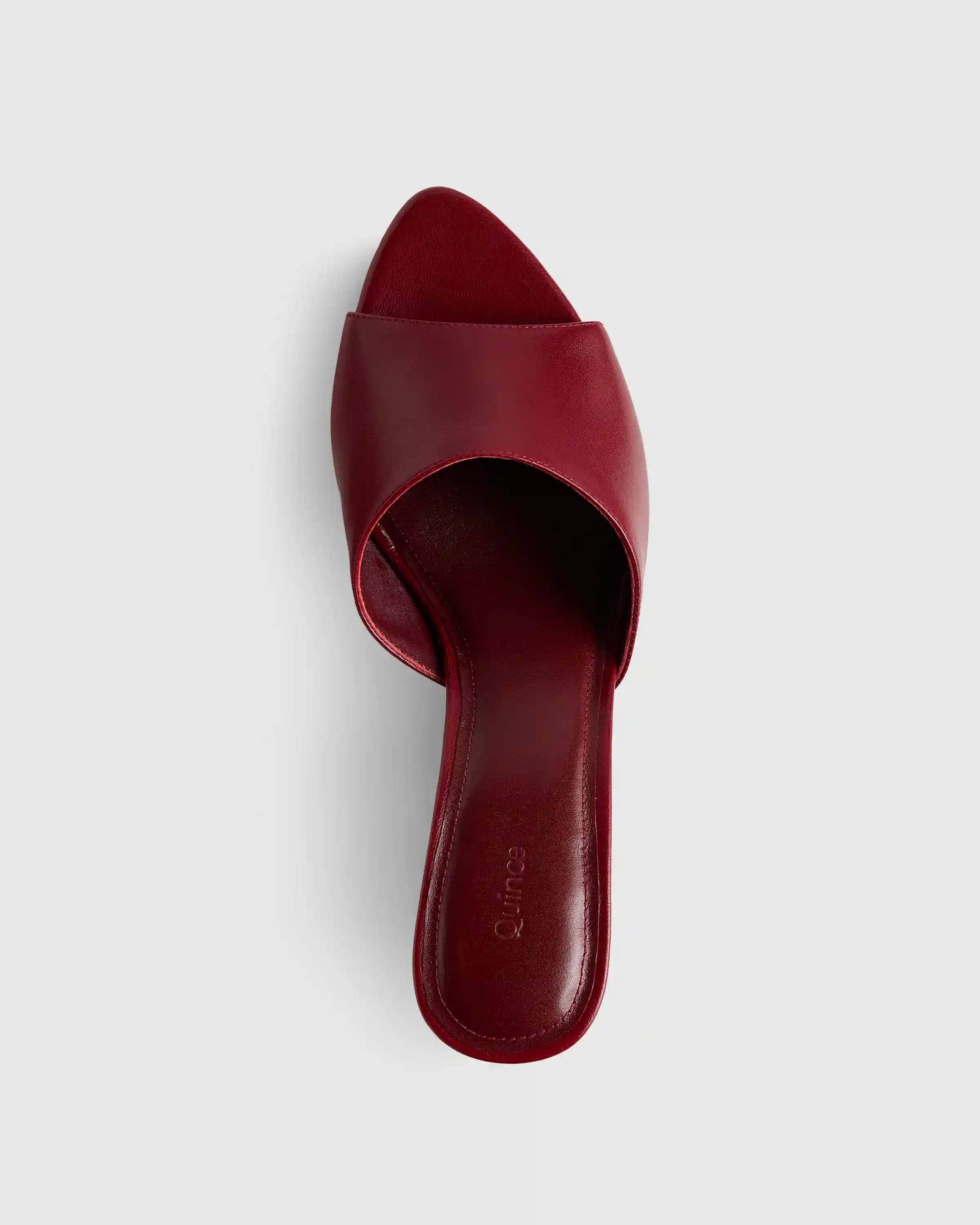 Italian Leather 65mm Stiletto Mule