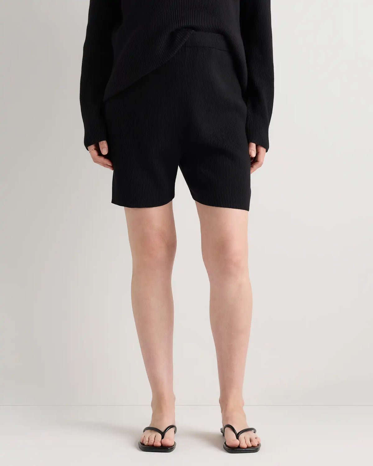 Cotton Cashmere Maternity Knit Shorts