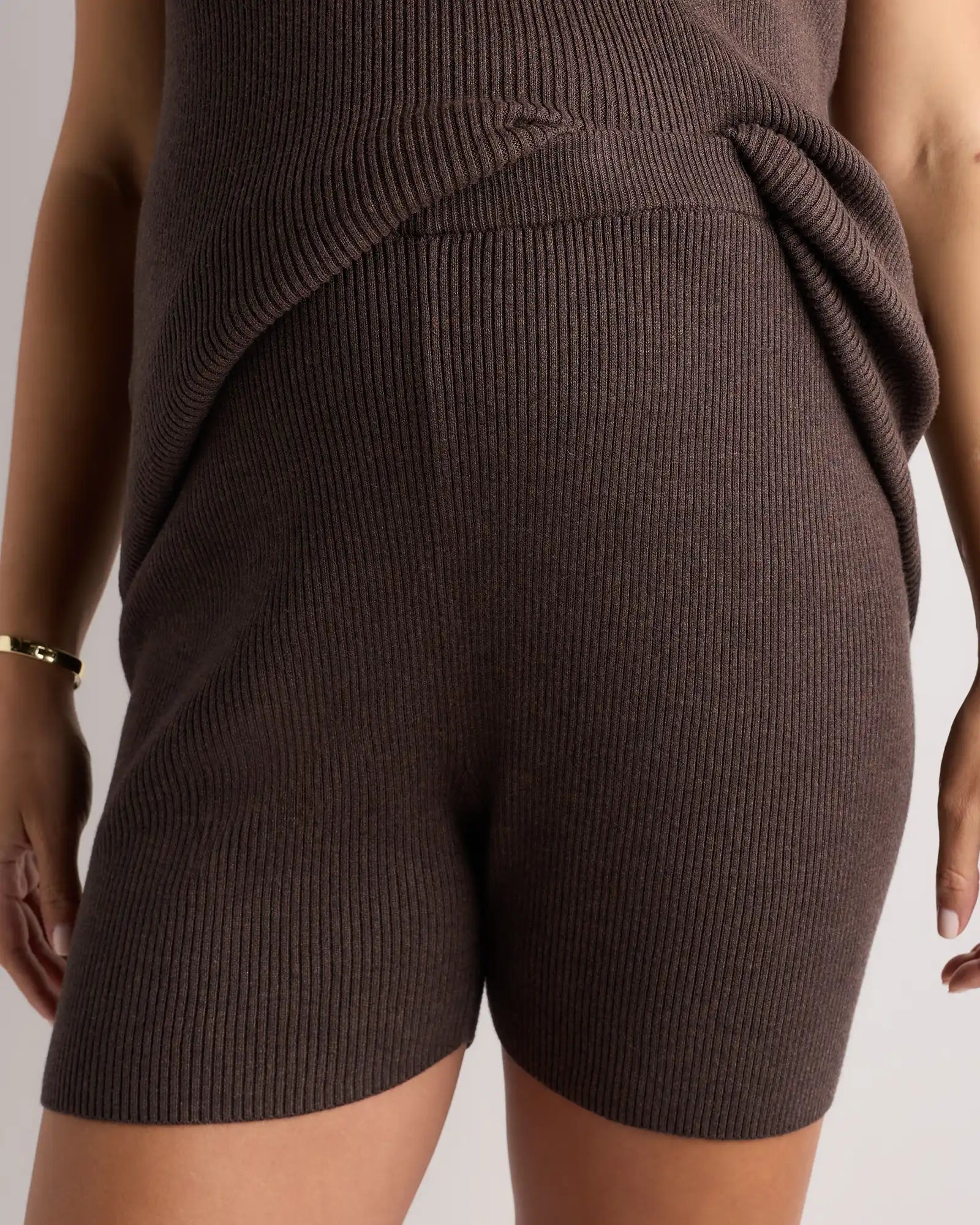Cotton Cashmere Maternity Knit Shorts