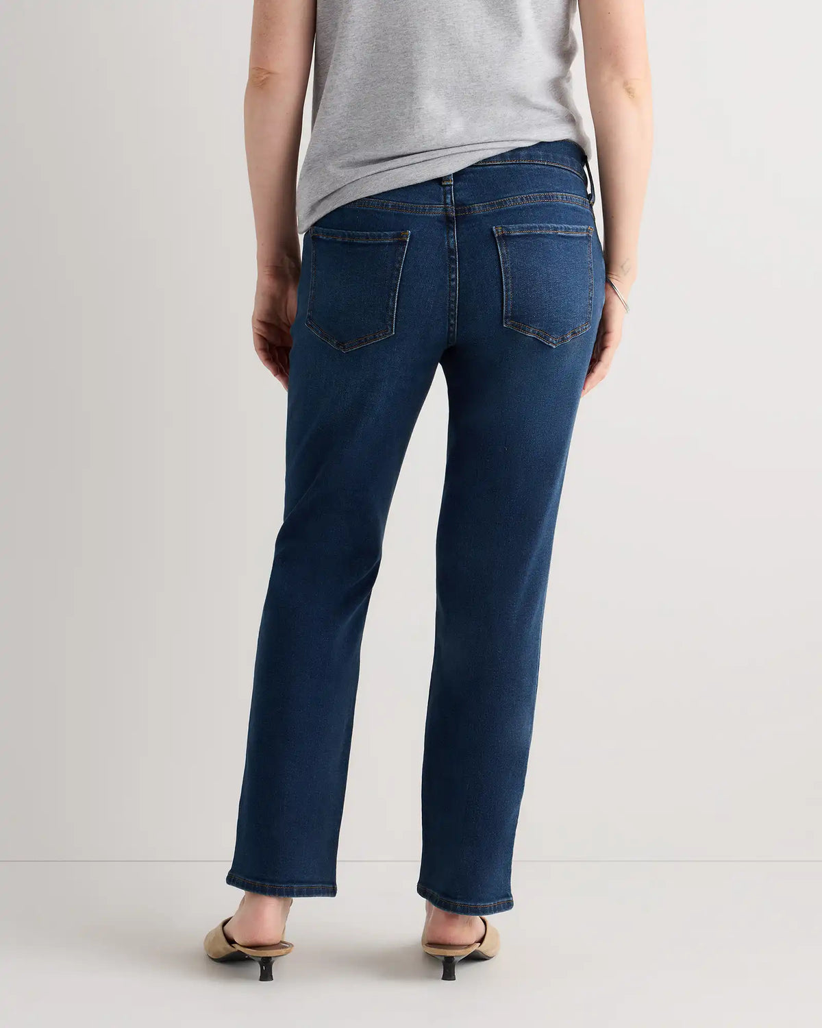 Lila Stretch Maternity Straight Jeans
