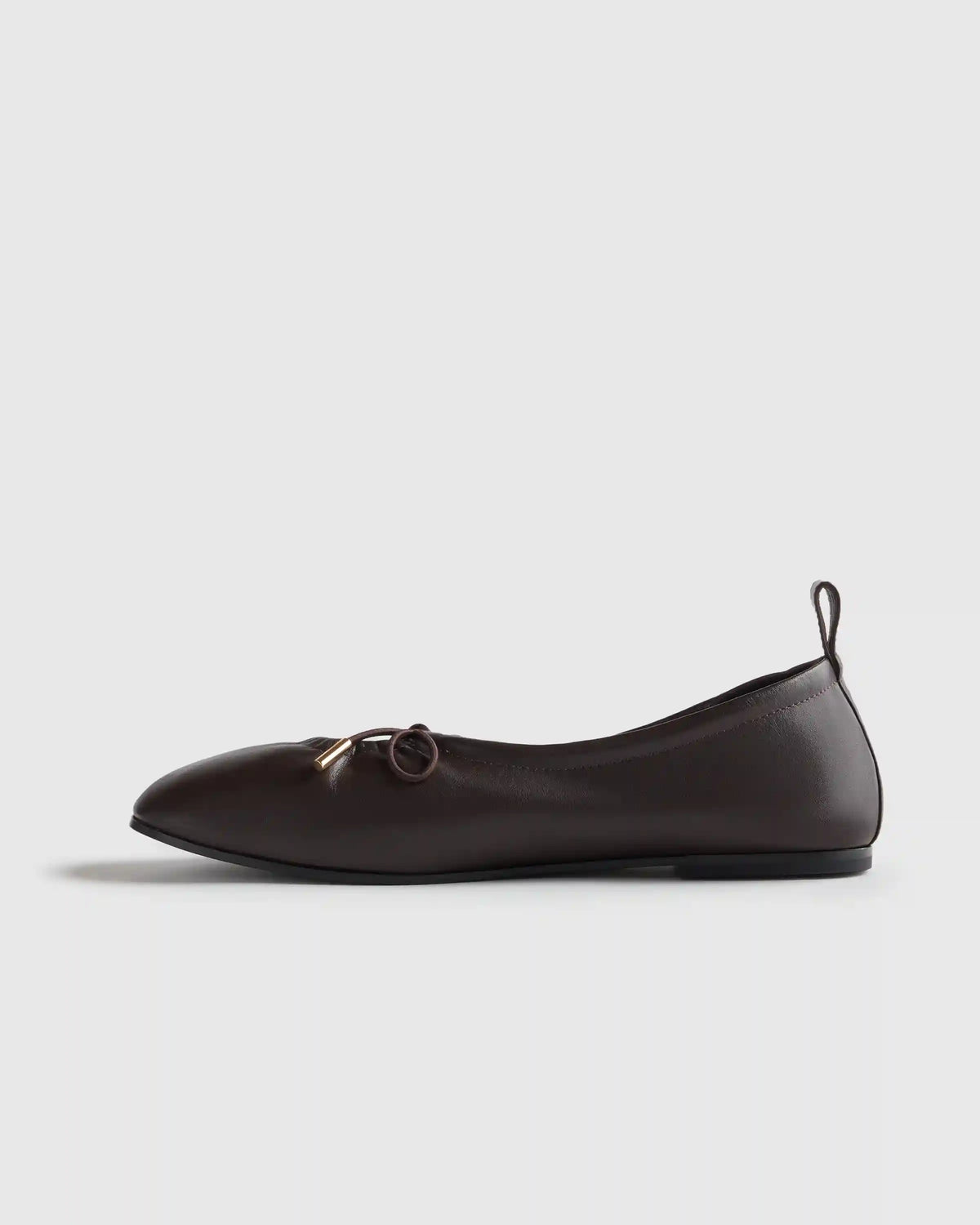 Italian Leather Keyhole Ballet Flat