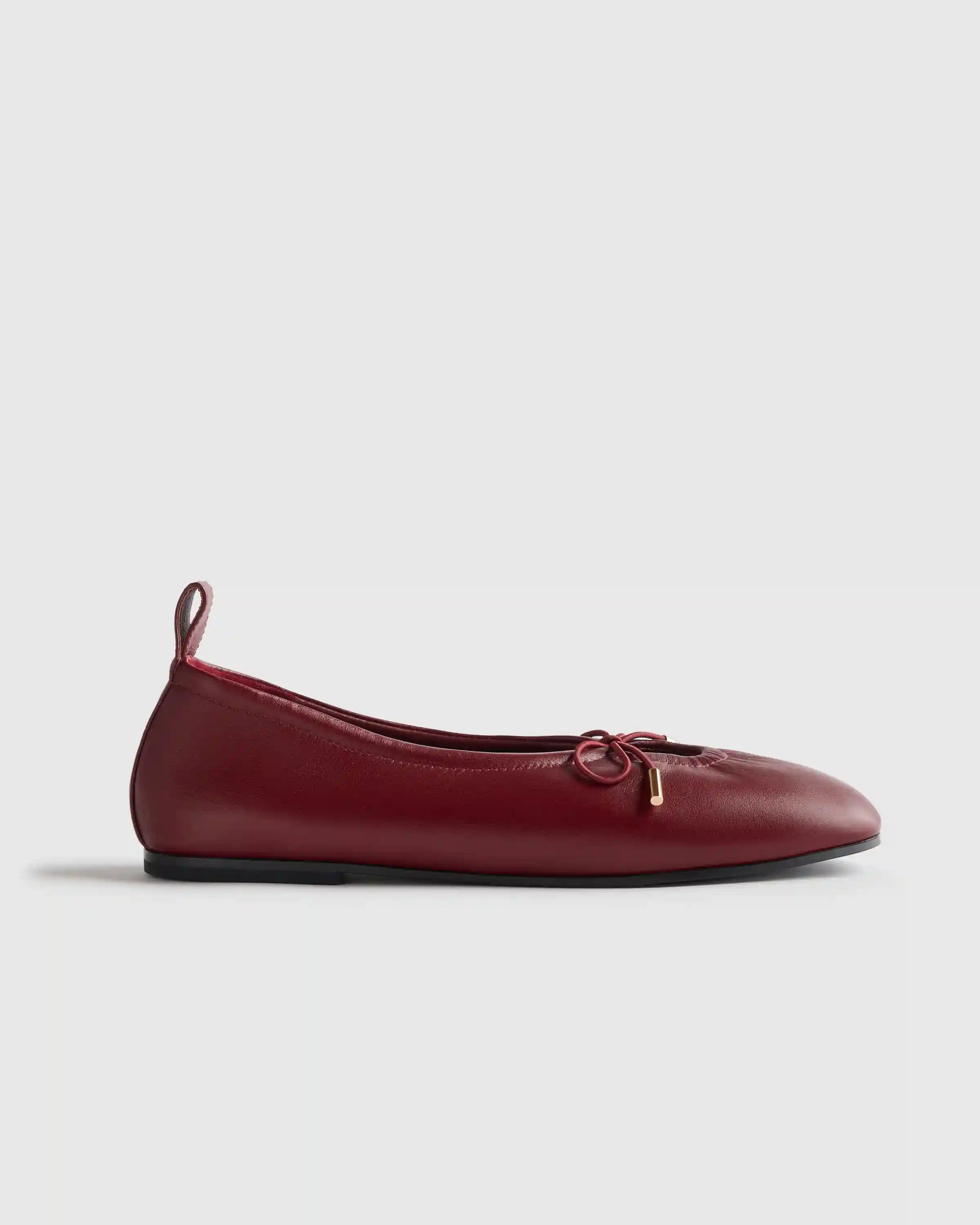 Italian Leather Keyhole Ballet Flat