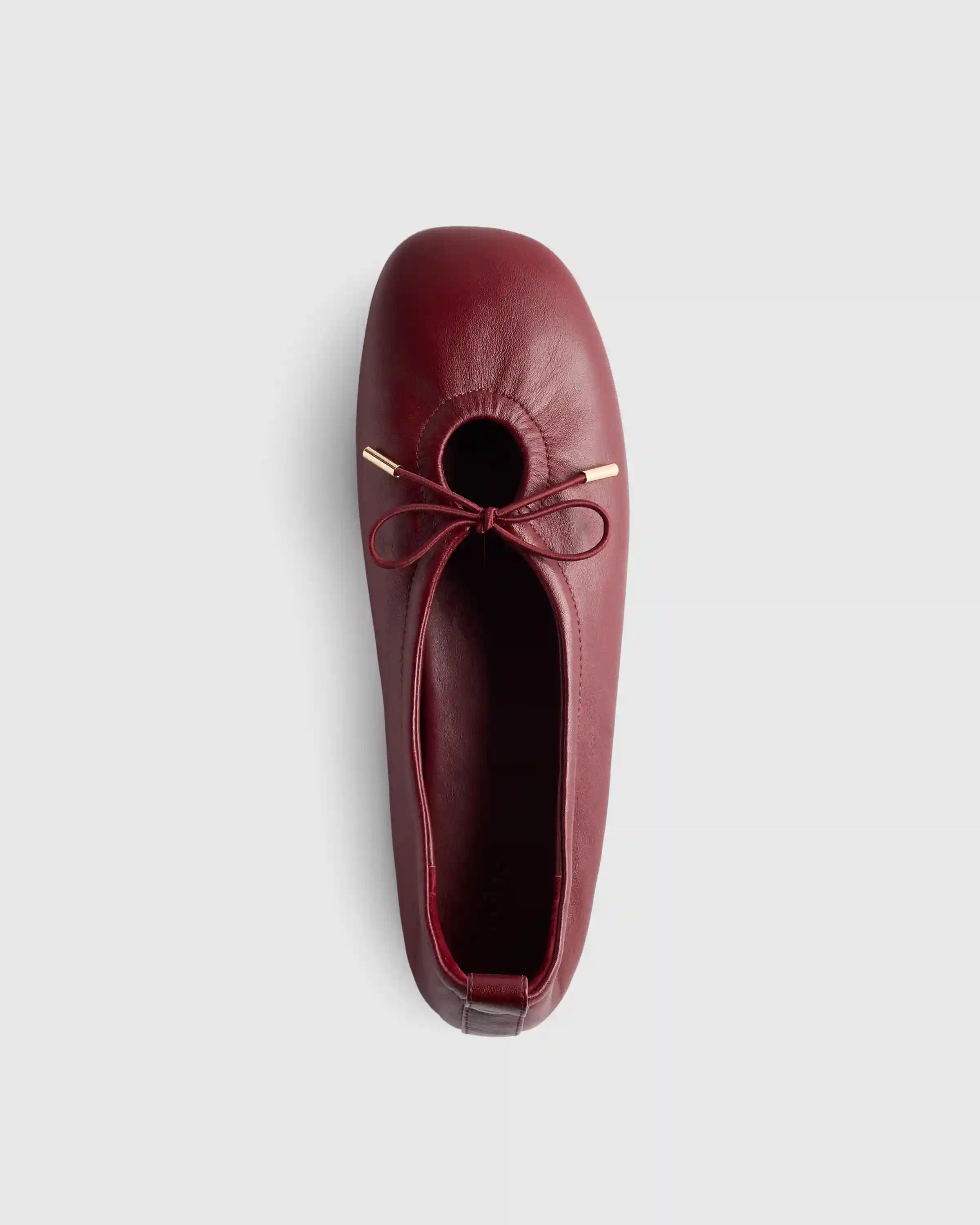 Italian Leather Keyhole Ballet Flat