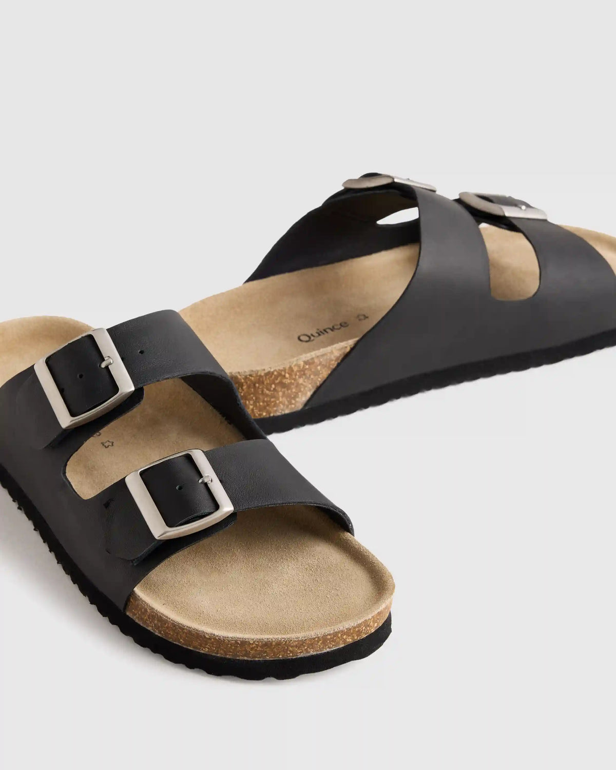 Nappa Leather Double Buckle Slide