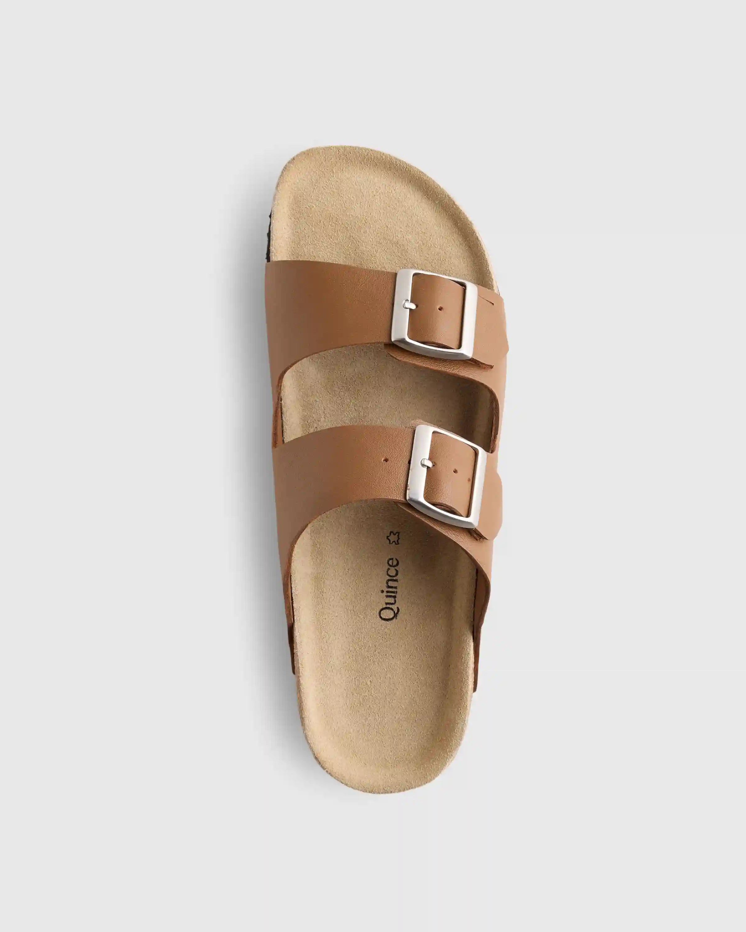 Nappa Leather Double Buckle Slide