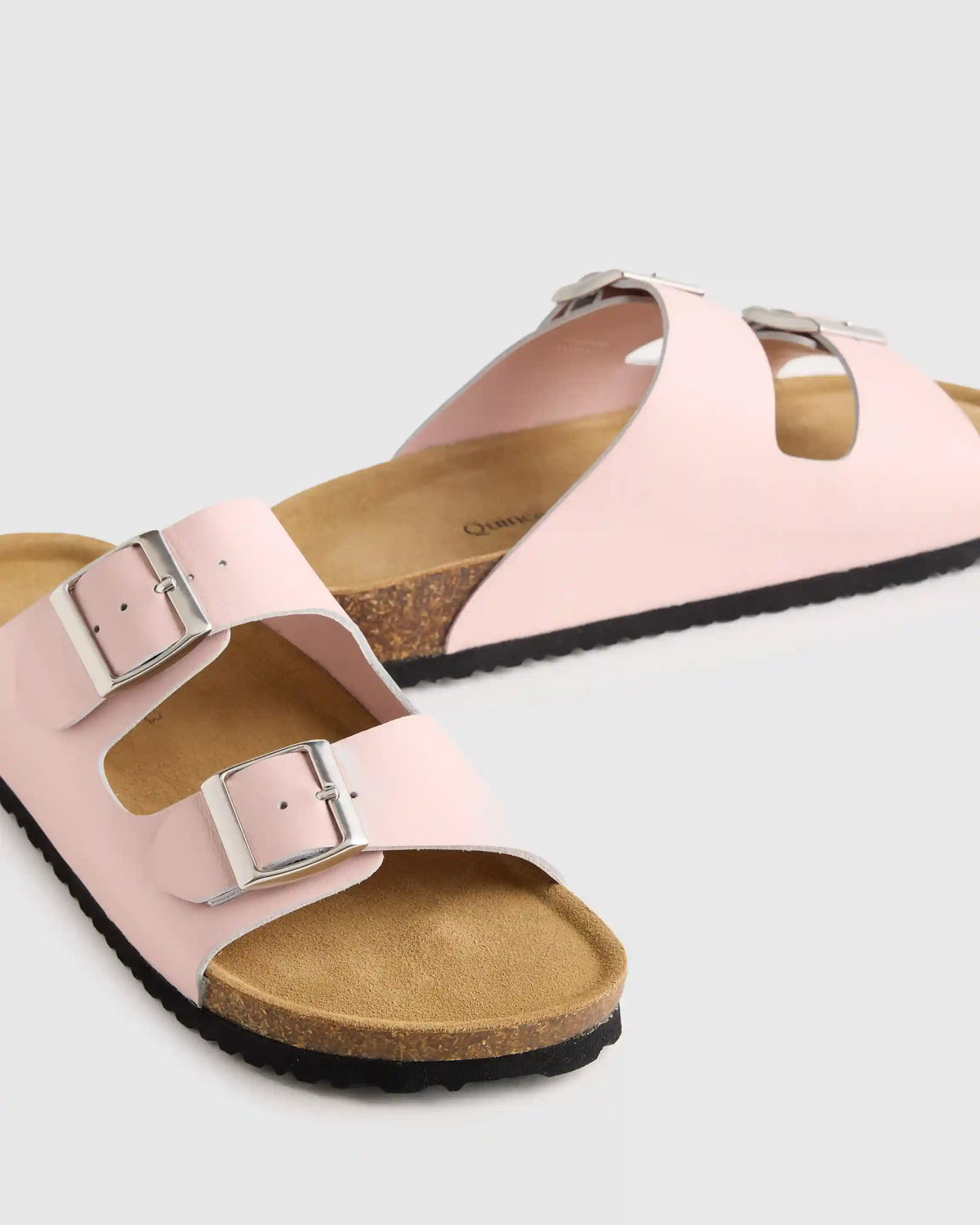 Nappa Leather Double Buckle Slide