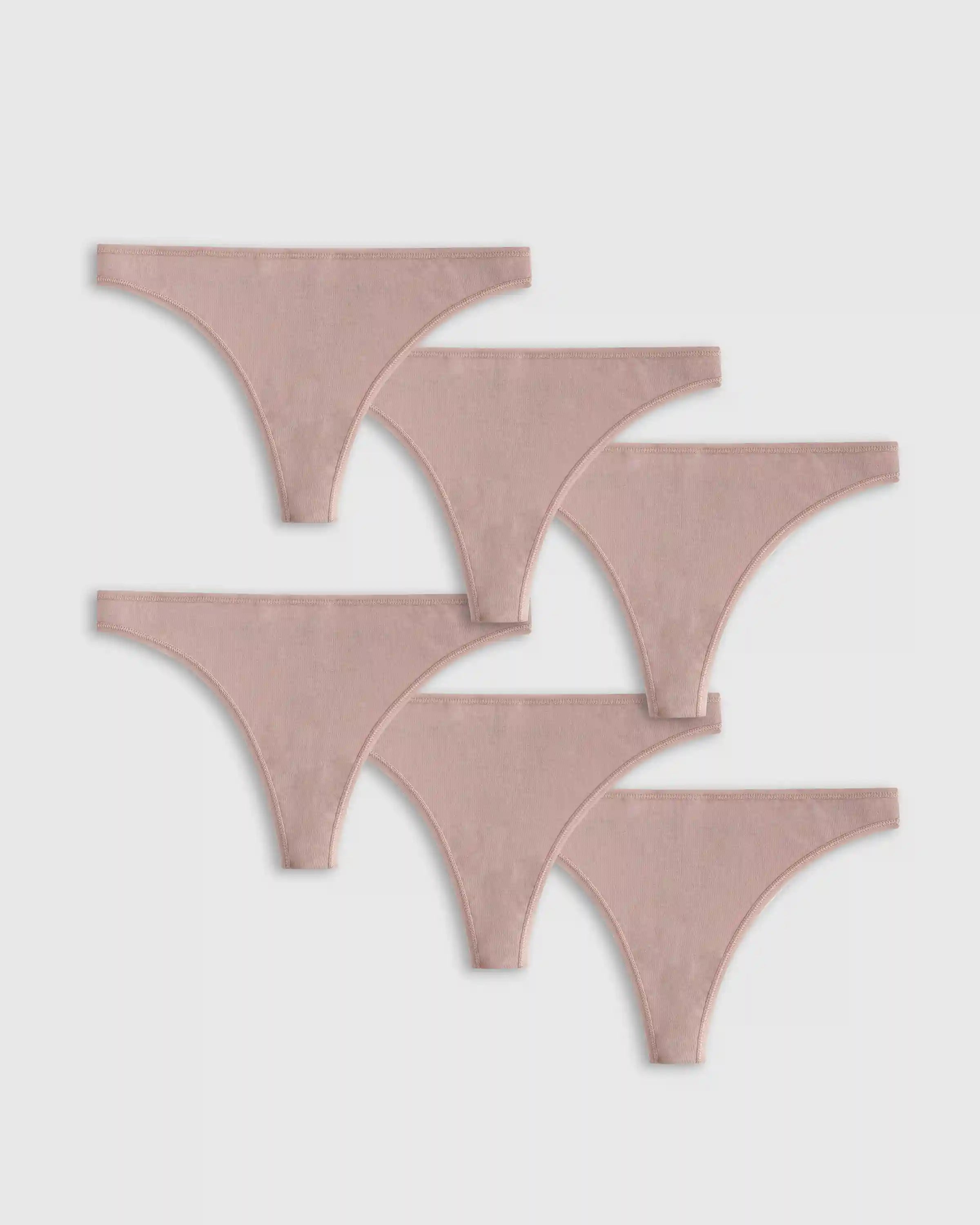 Organic Cotton Thong (6-pack)