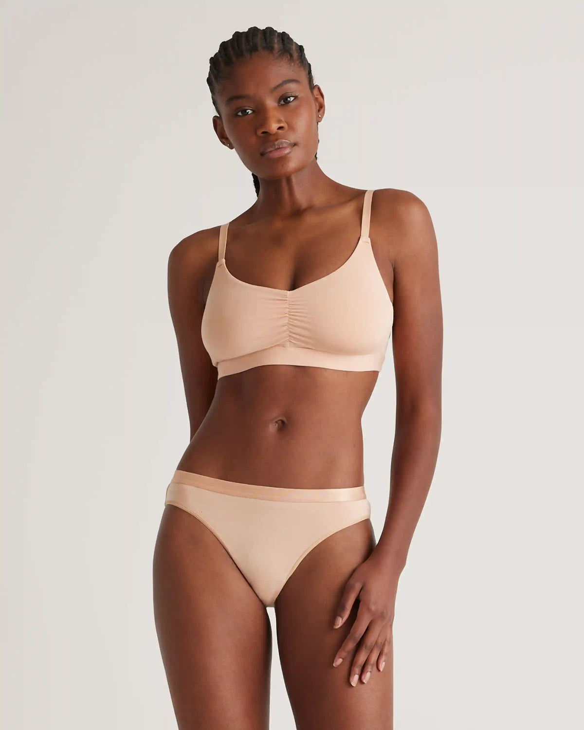 Micromodal Ruched Bralette (2-pack)