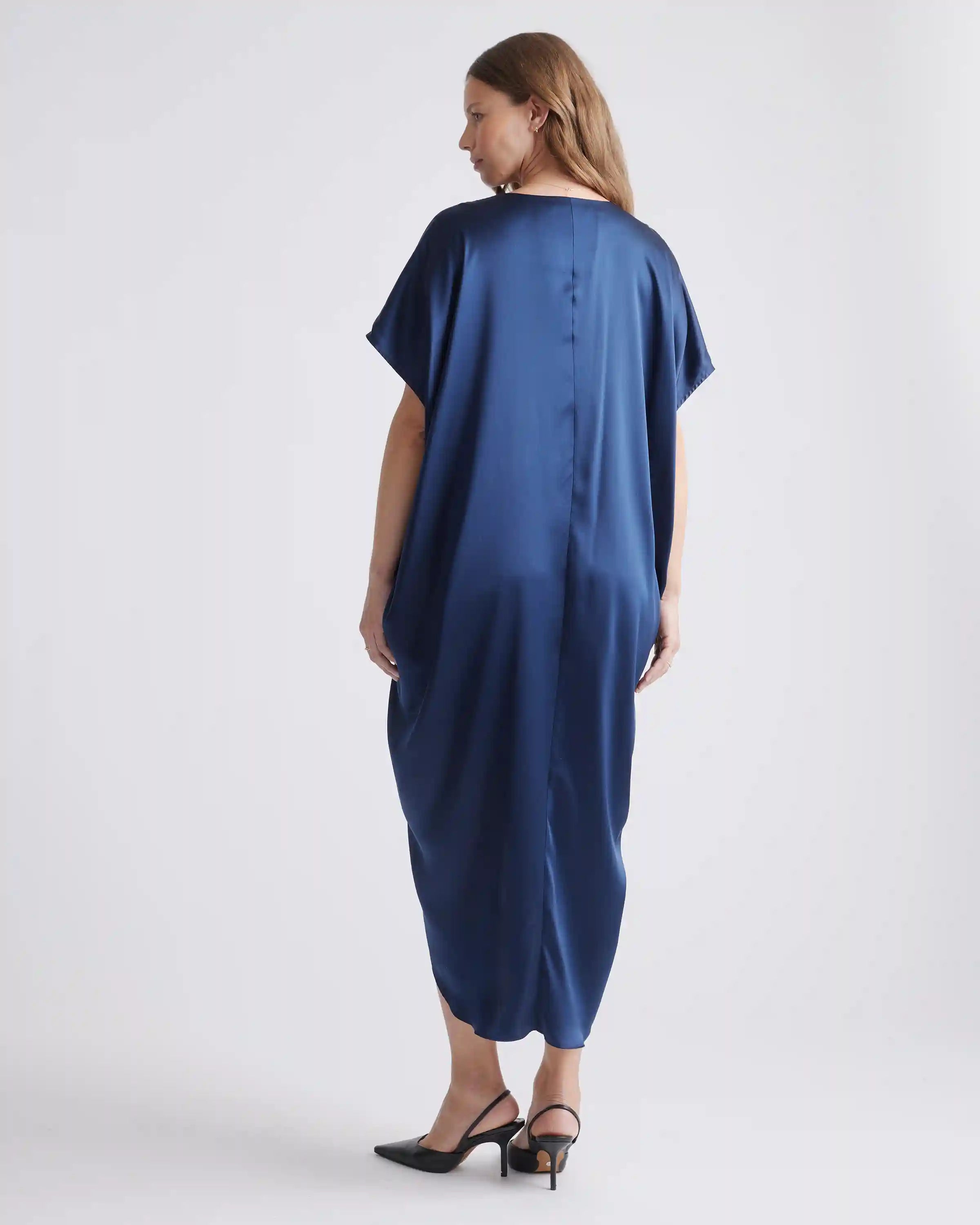100% Washable Silk Maternity Dress