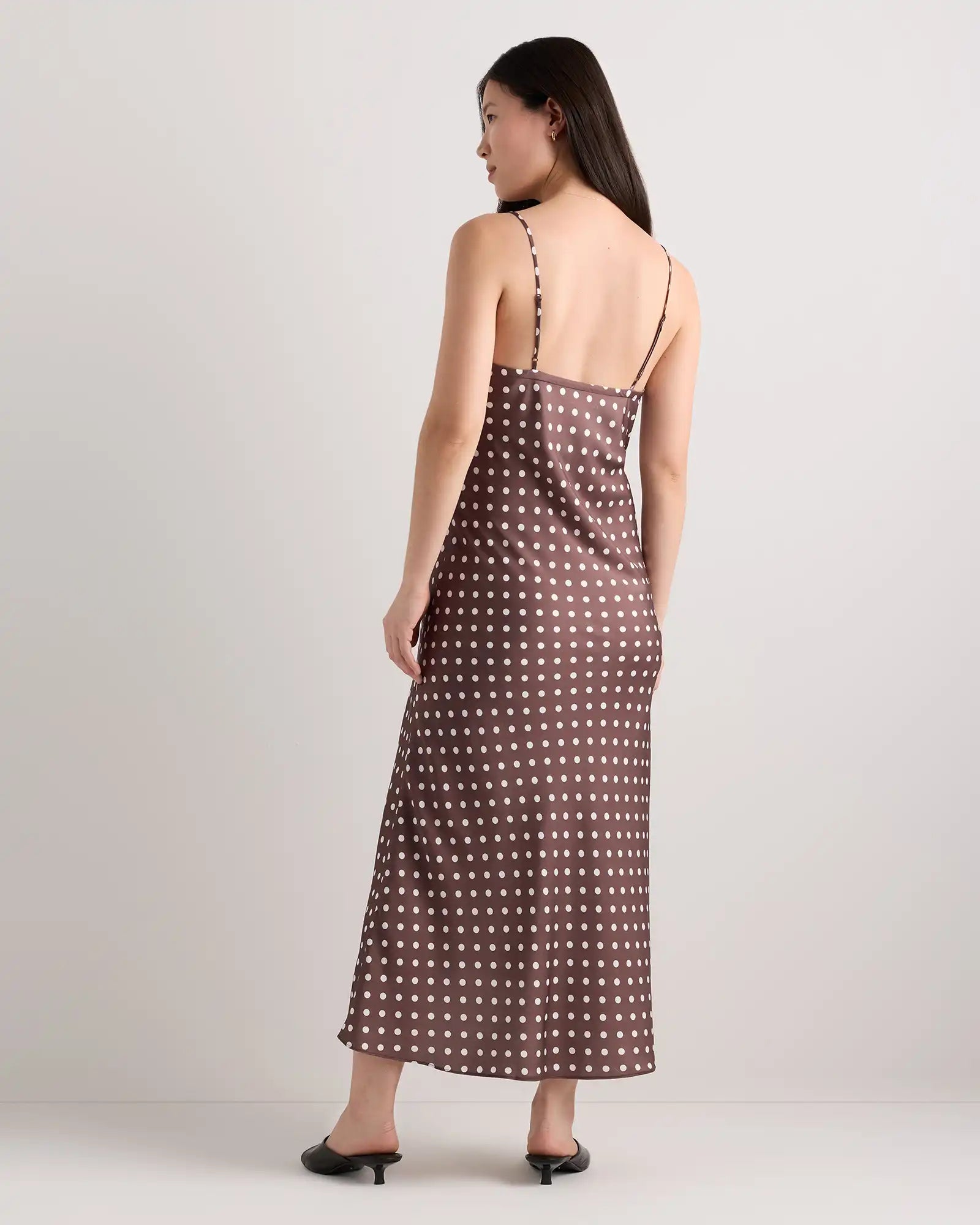 Washable Stretch Silk Maternity Slip Dress
