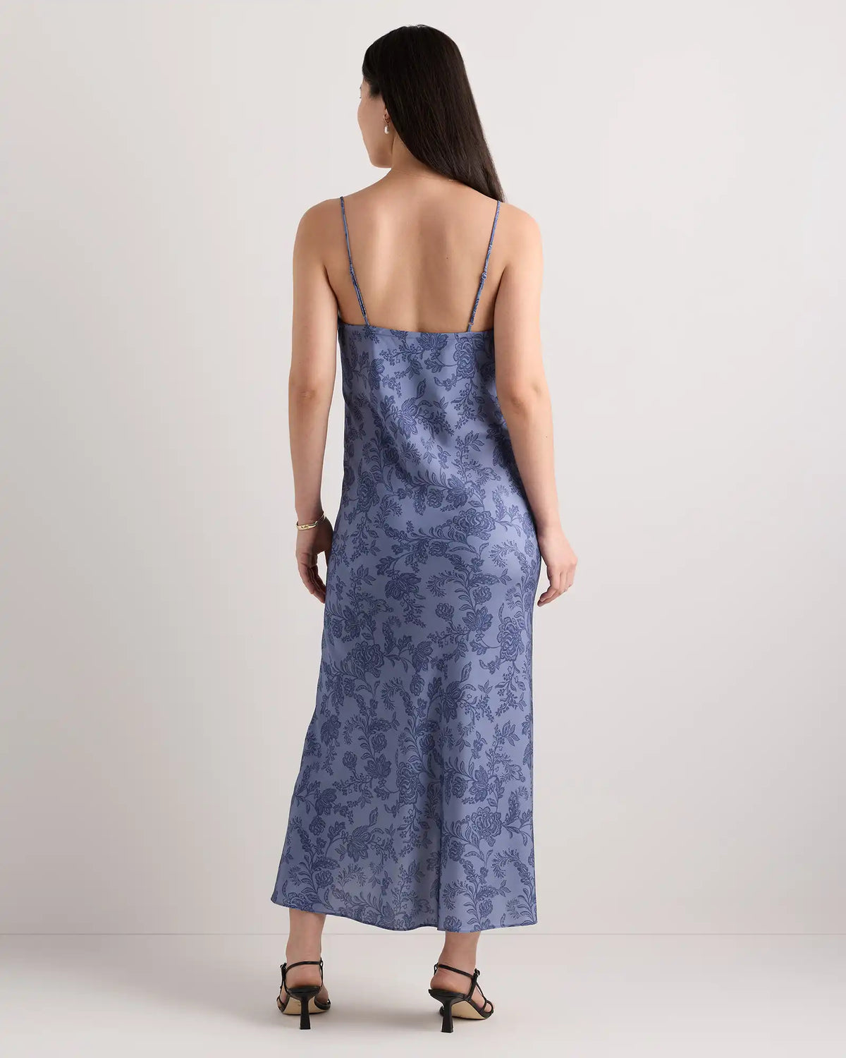Washable Stretch Silk Maternity Slip Dress