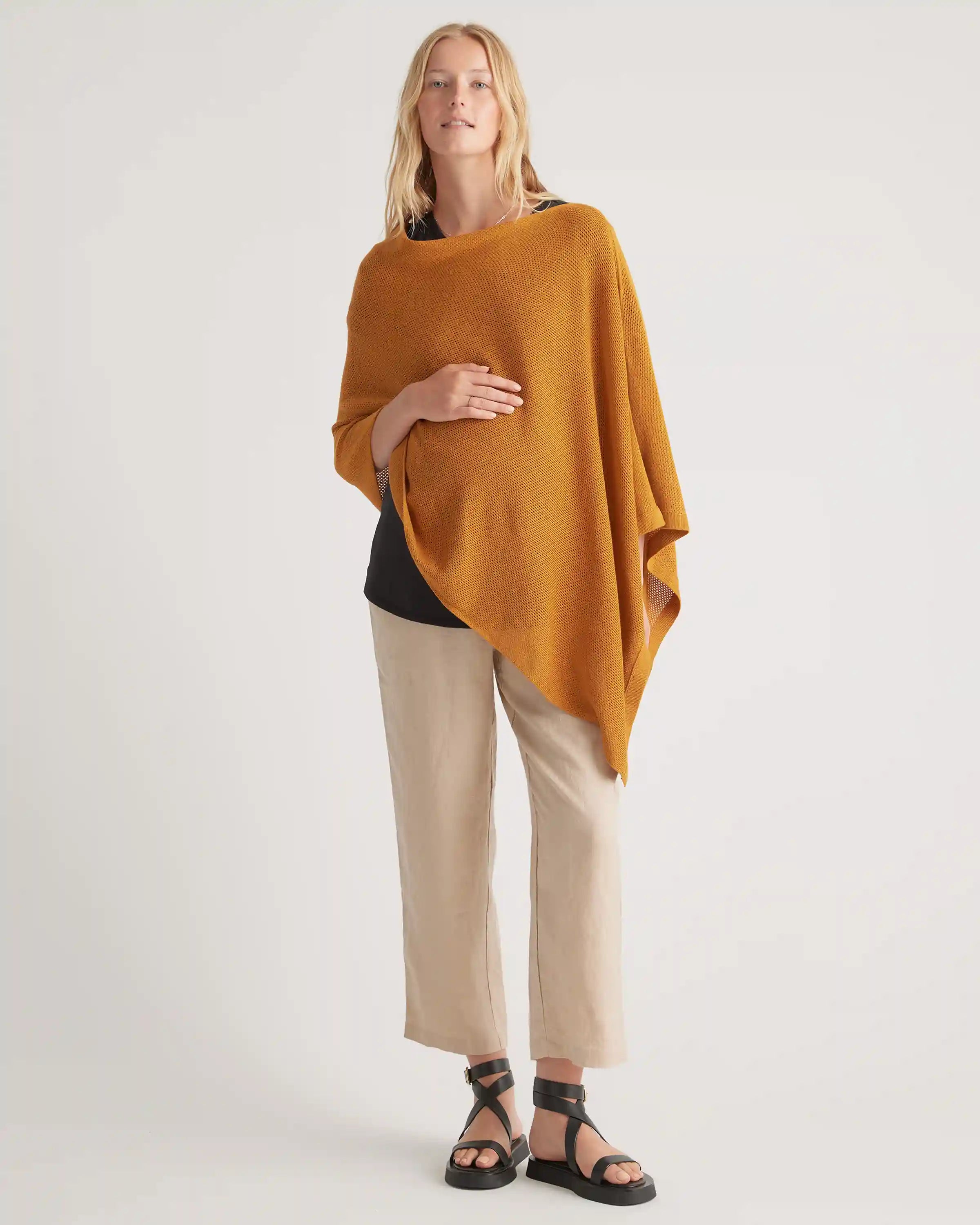 Lightweight Cotton Cashmere Nursing Shawl