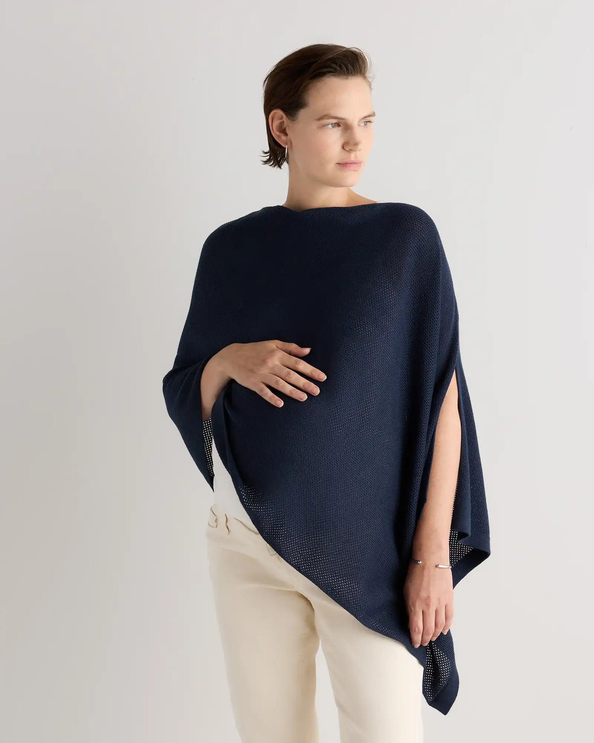 Lightweight Cotton Cashmere Nursing Shawl