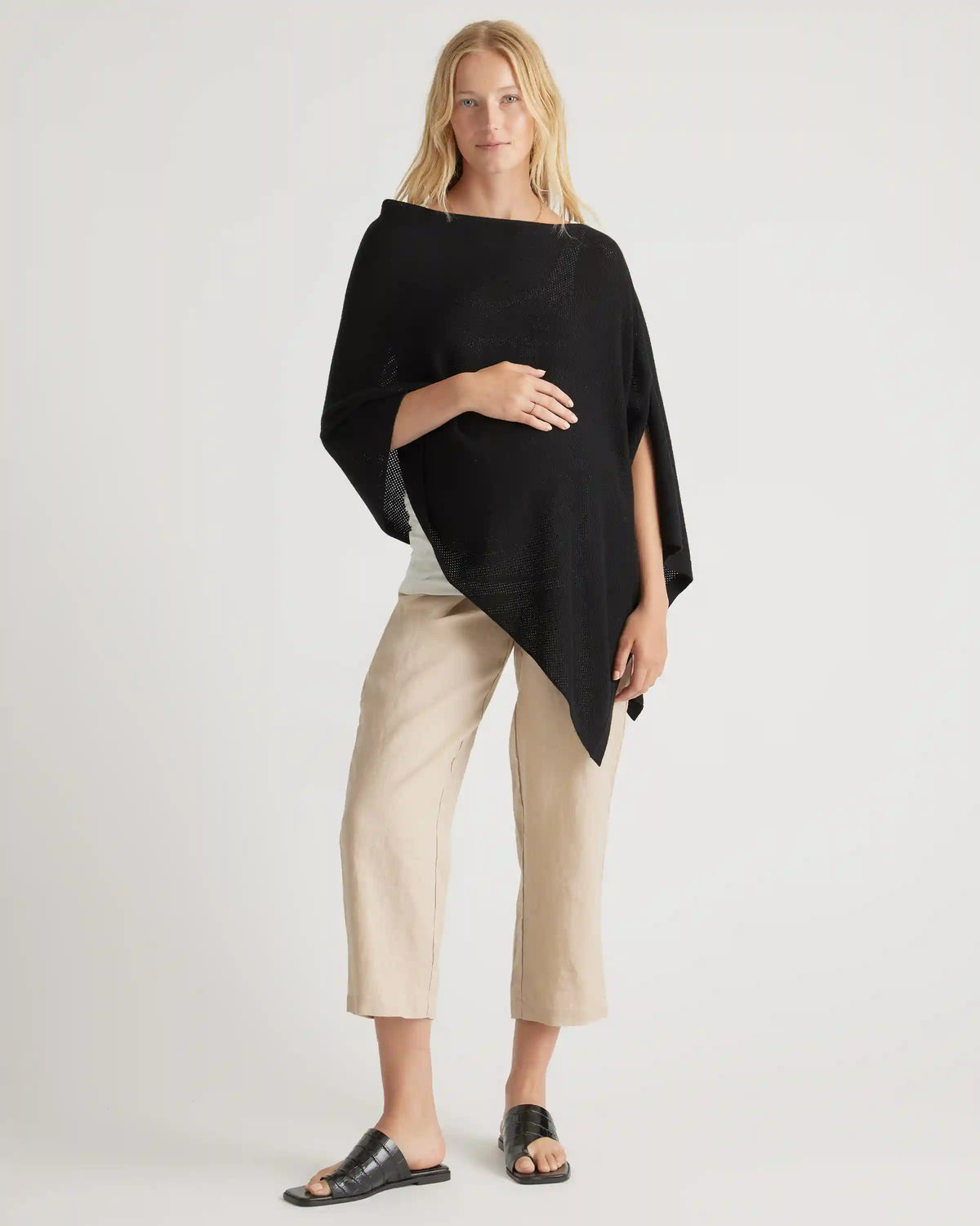 Lightweight Cotton Cashmere Nursing Shawl