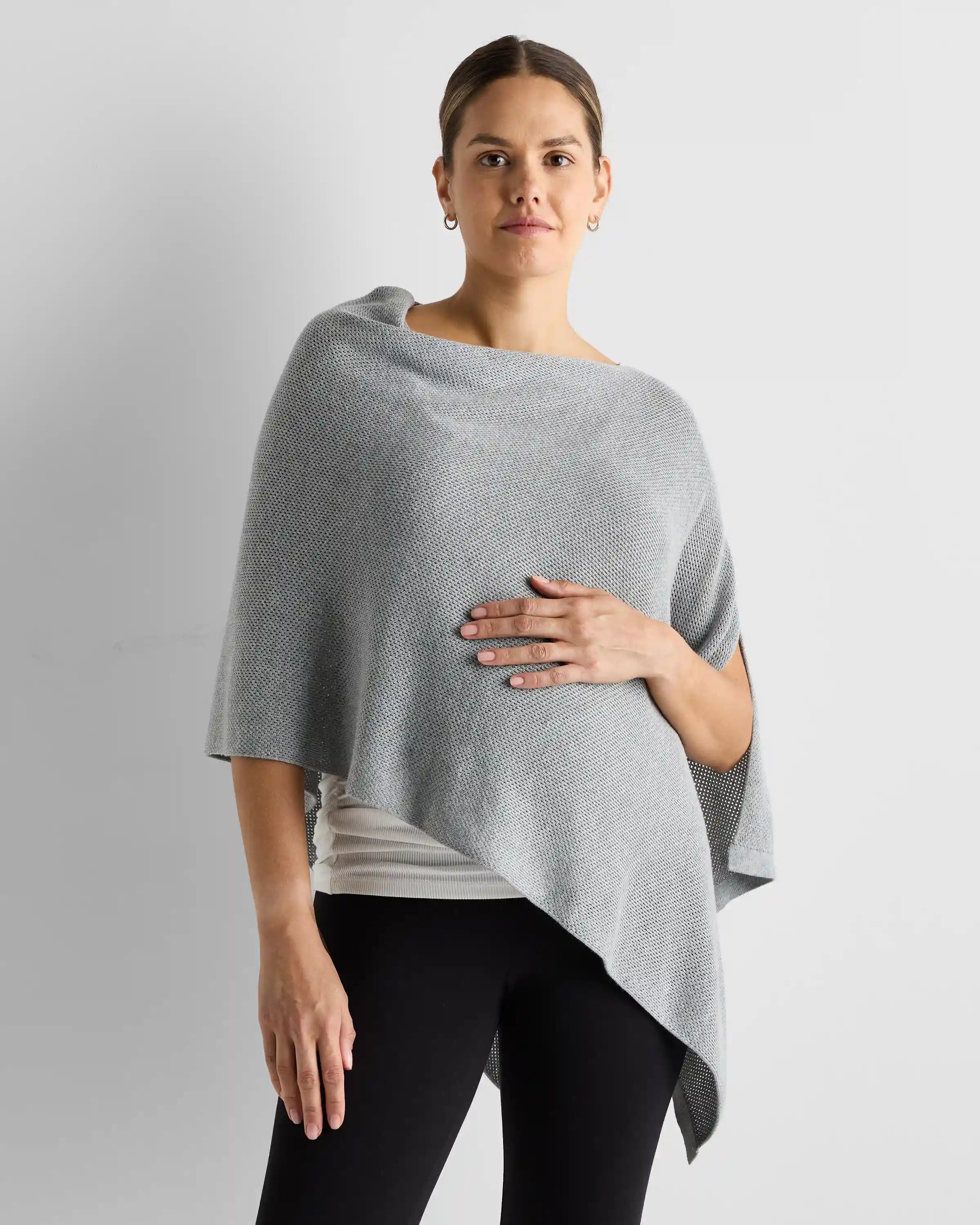 Lightweight Cotton Cashmere Nursing Shawl