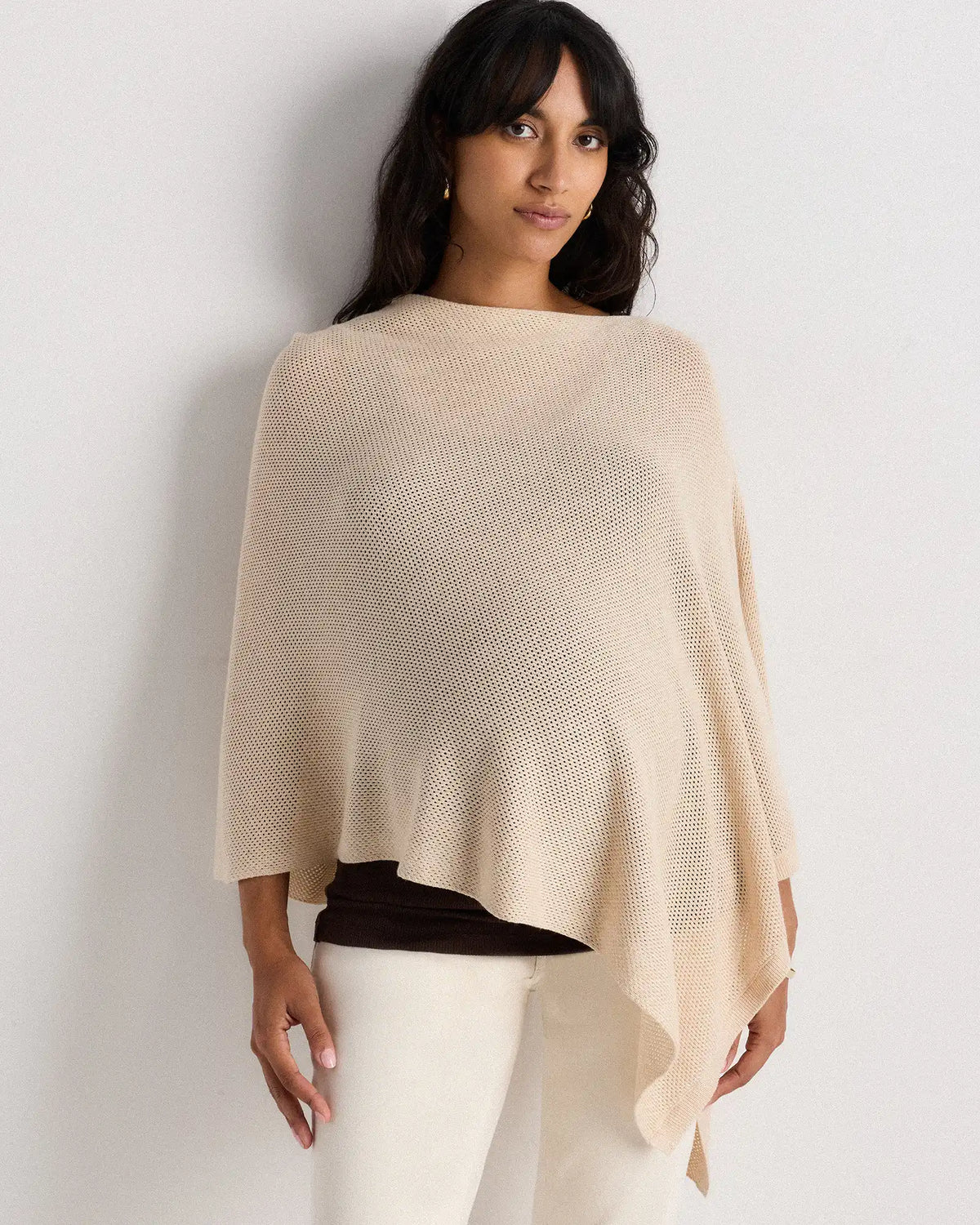 Lightweight Cotton Cashmere Nursing Shawl