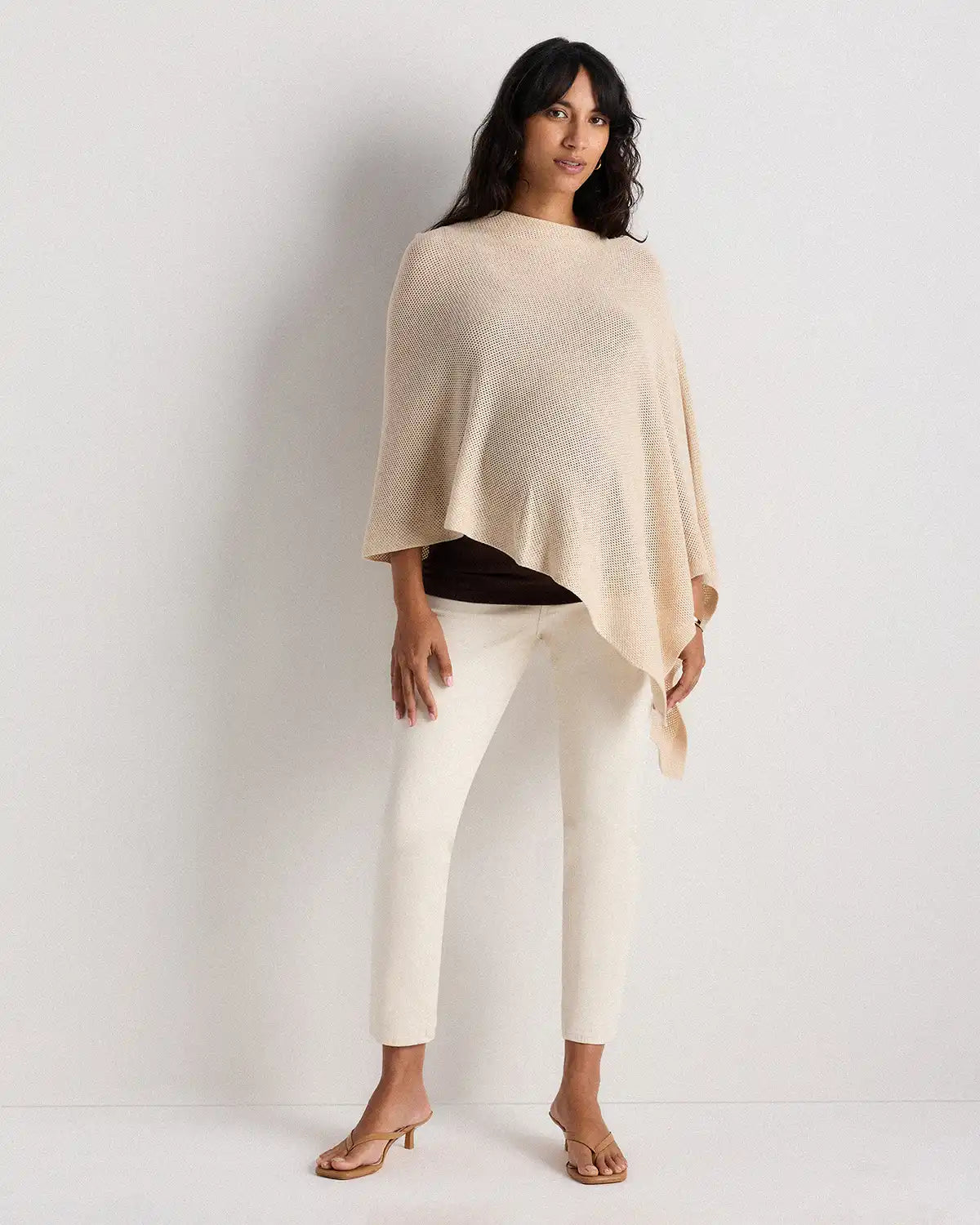 Lightweight Cotton Cashmere Nursing Shawl
