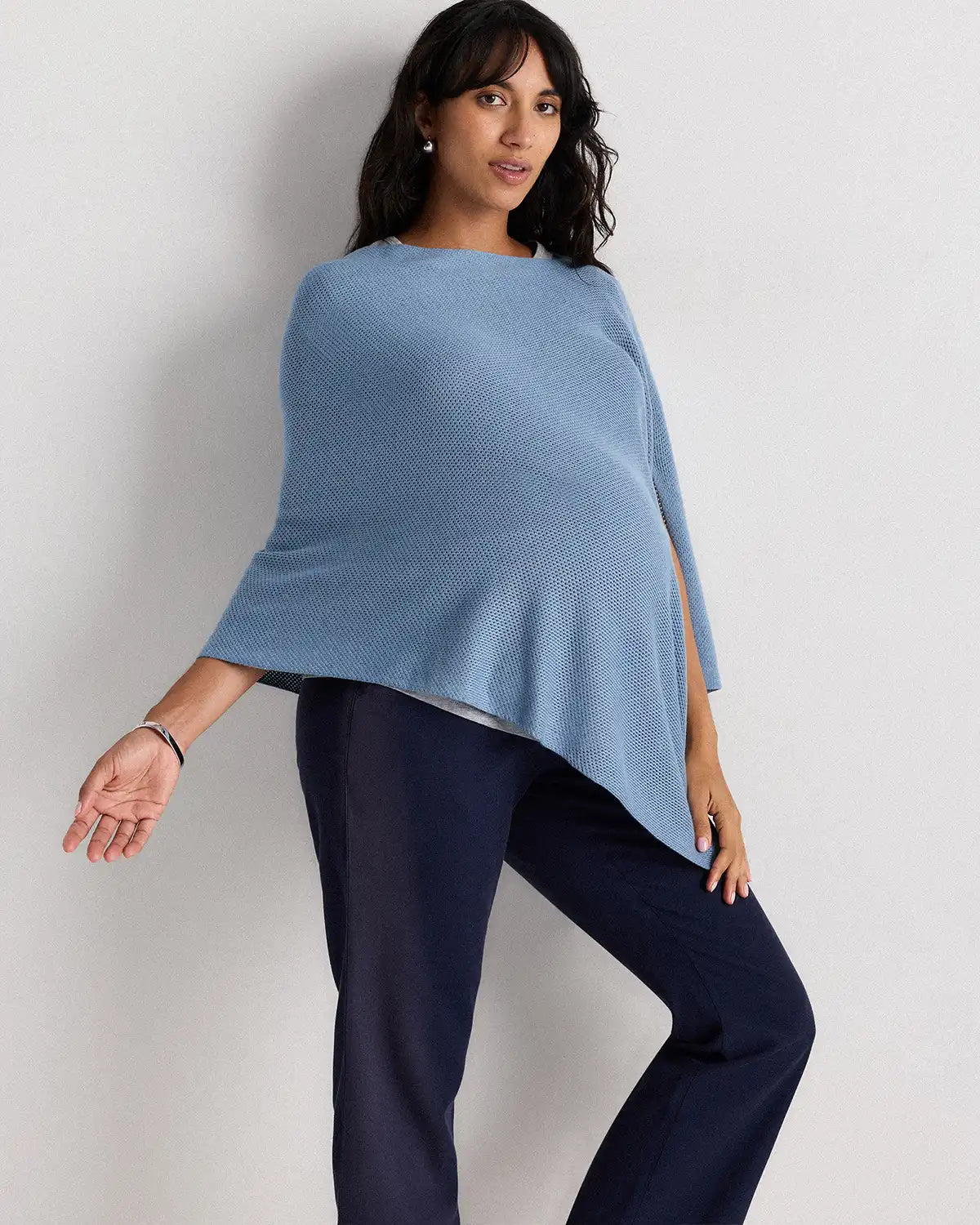 Lightweight Cotton Cashmere Nursing Shawl