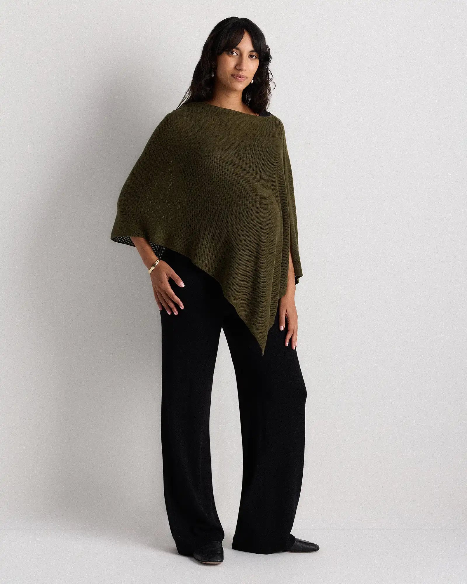 Lightweight Cotton Cashmere Nursing Shawl