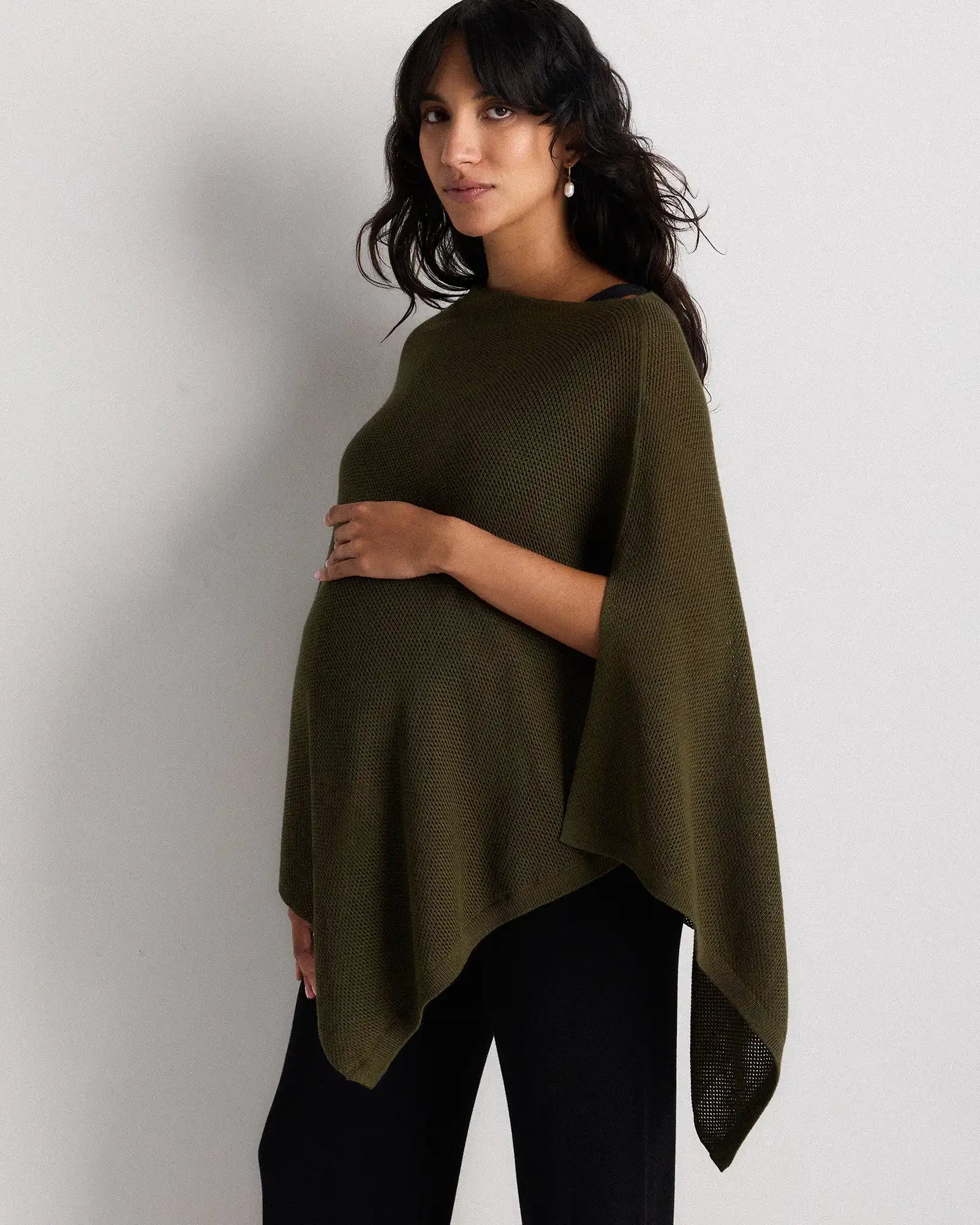 Lightweight Cotton Cashmere Nursing Shawl