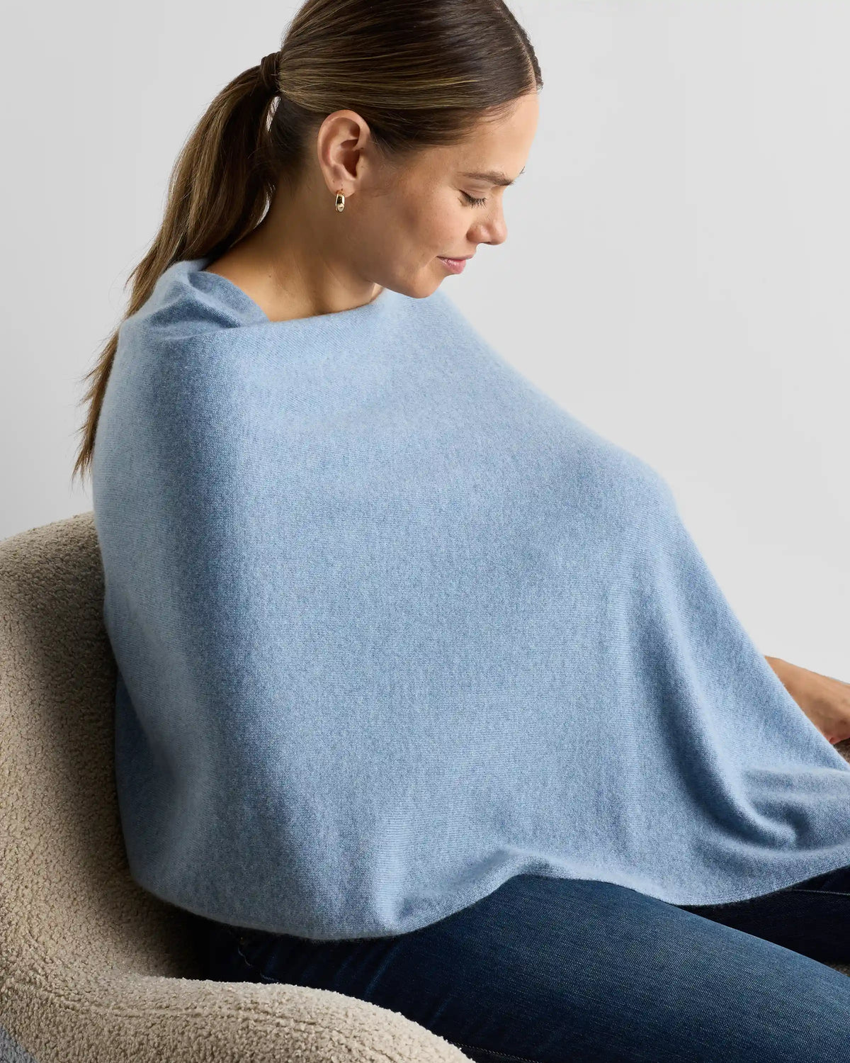 Mongolian Cashmere Nursing Shawl