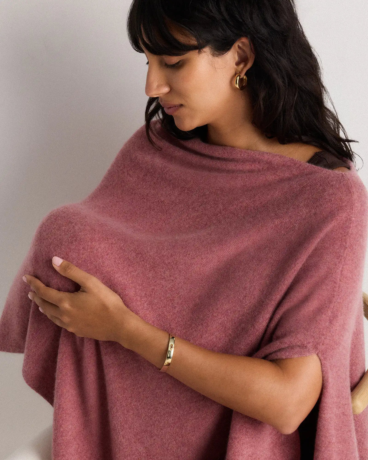 Mongolian Cashmere Nursing Shawl