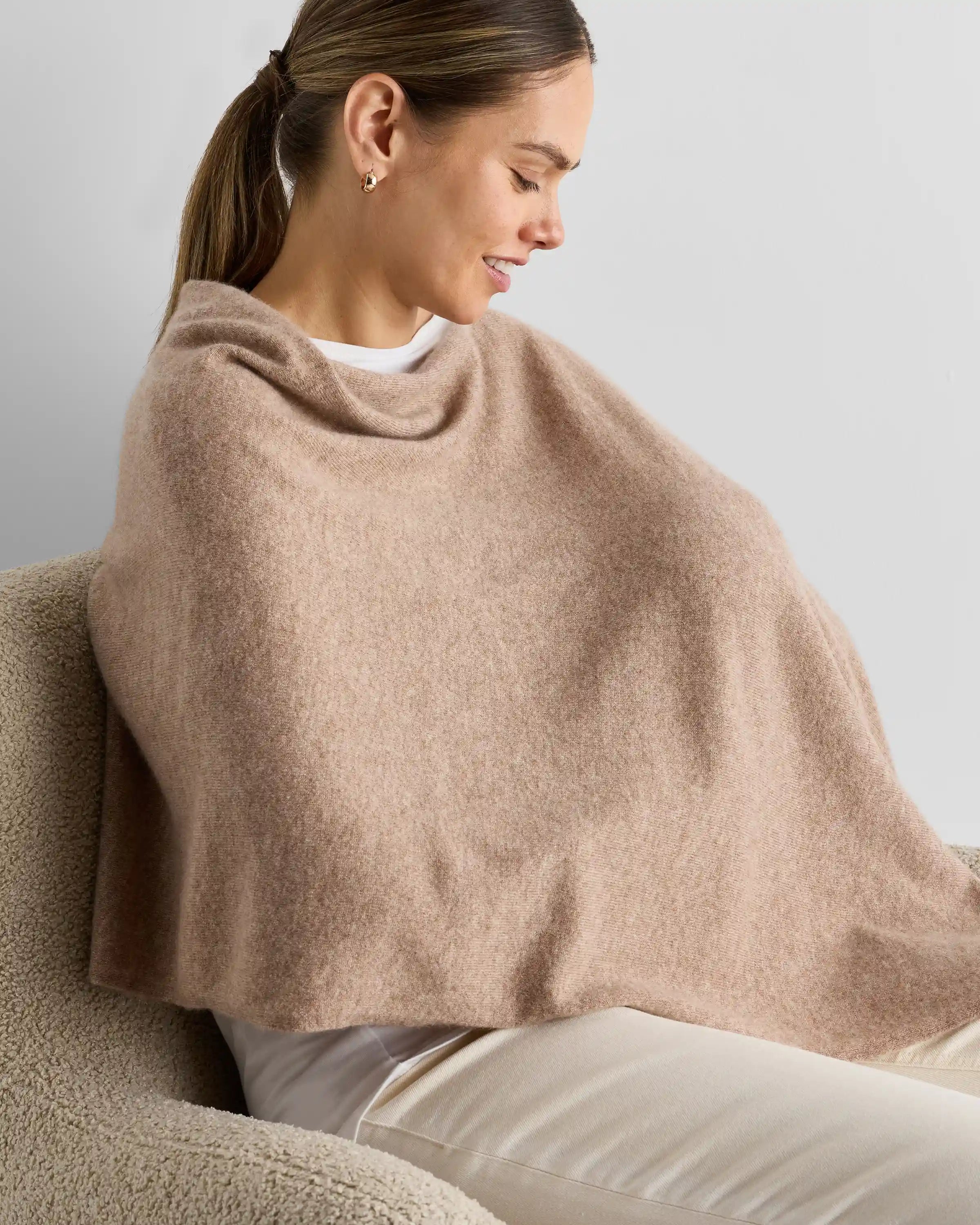 Mongolian Cashmere Nursing Shawl