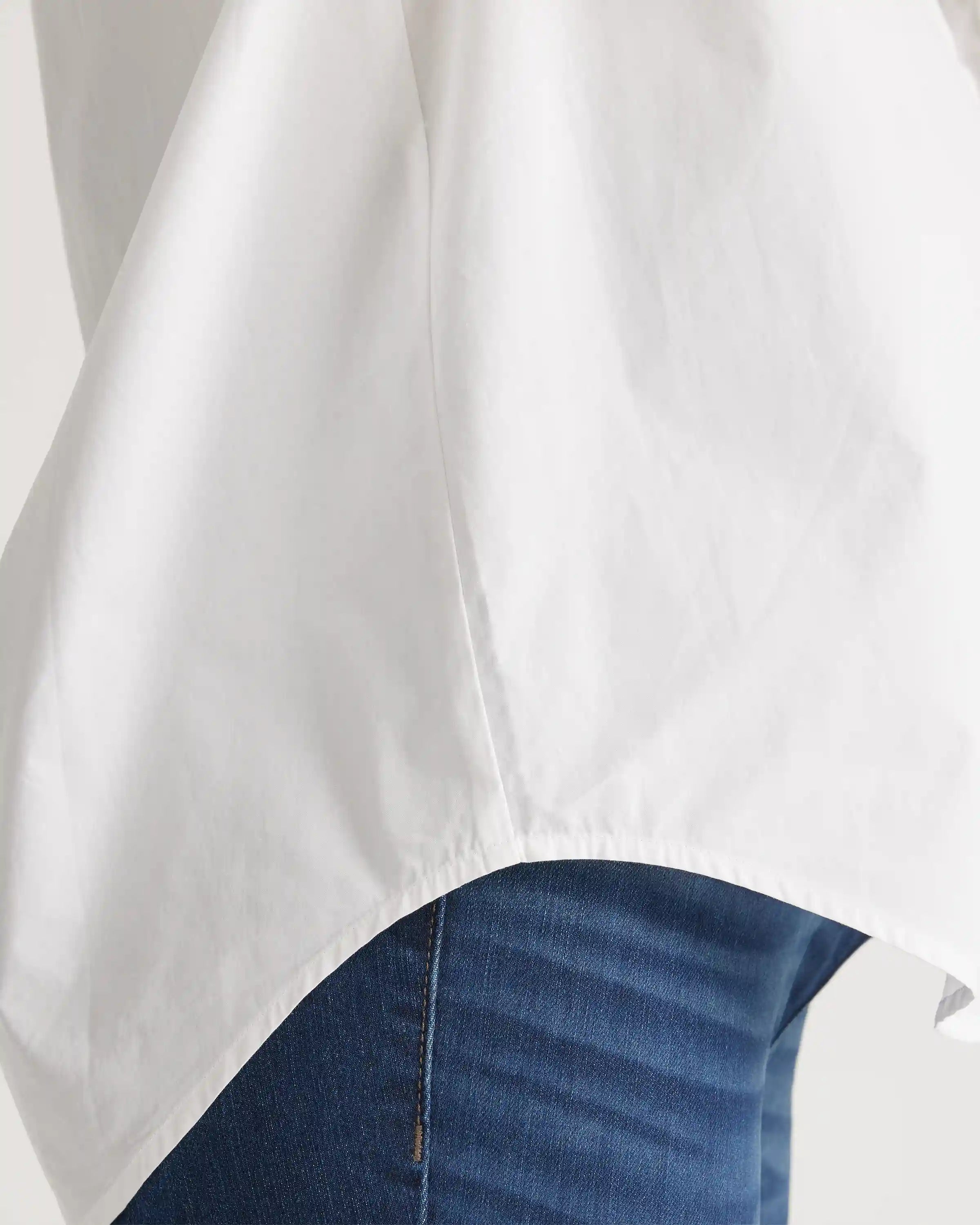 100% Organic Cotton Poplin Maternity Long Sleeve Shirt