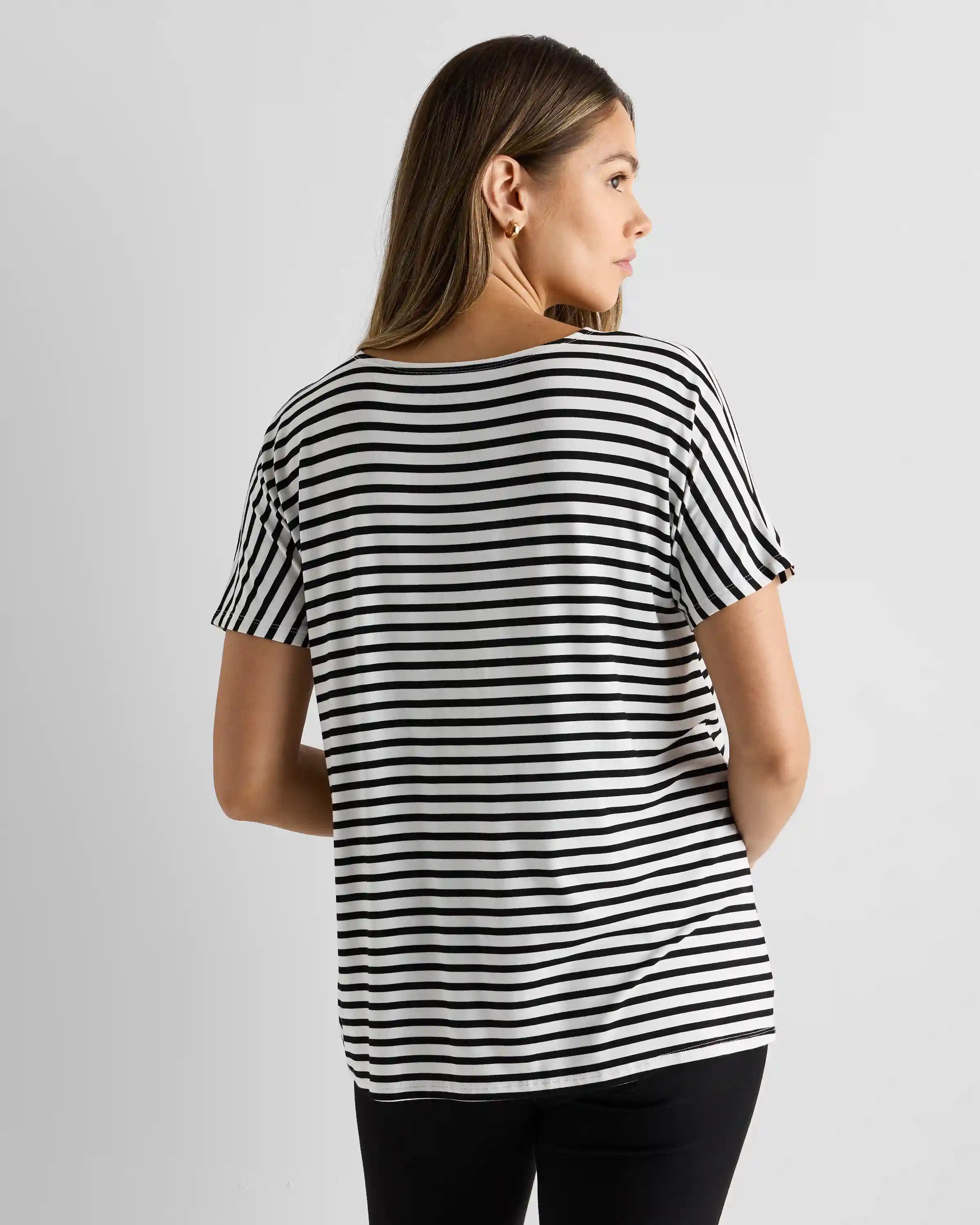 Bamboo Jersey Maternity Dolman Sleeve Tee (2-pack)
