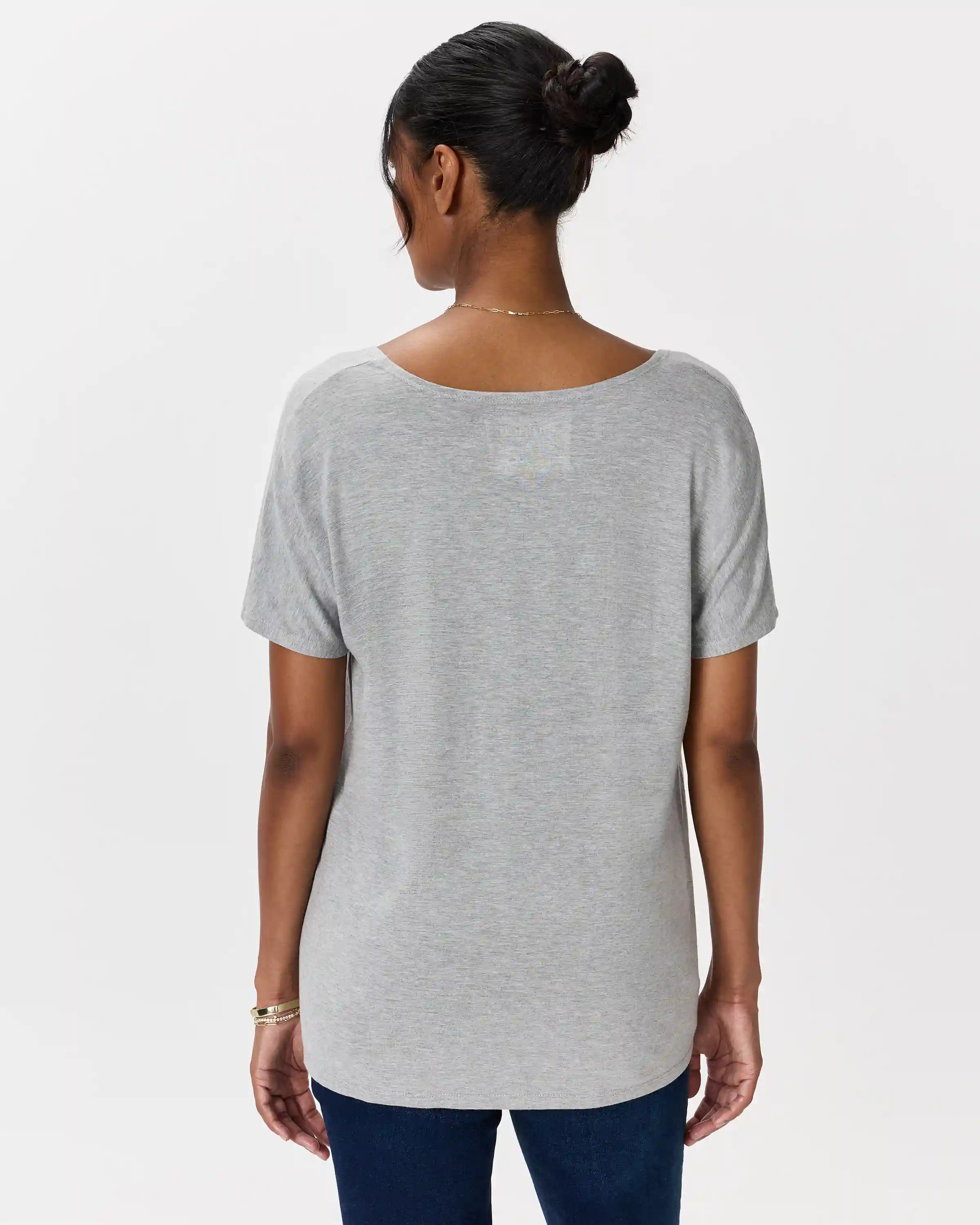 Bamboo Jersey Maternity Dolman Sleeve Tee (2-pack)
