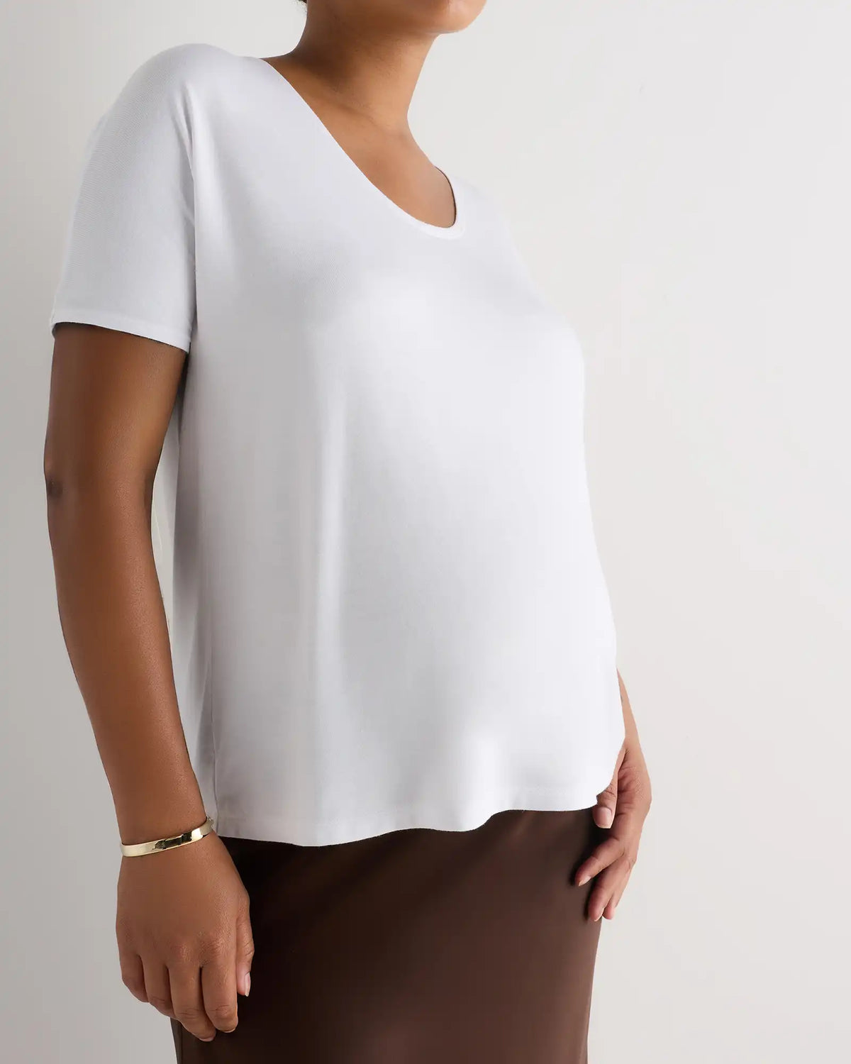 Bamboo Jersey Maternity Dolman Sleeve Tee (2-pack)