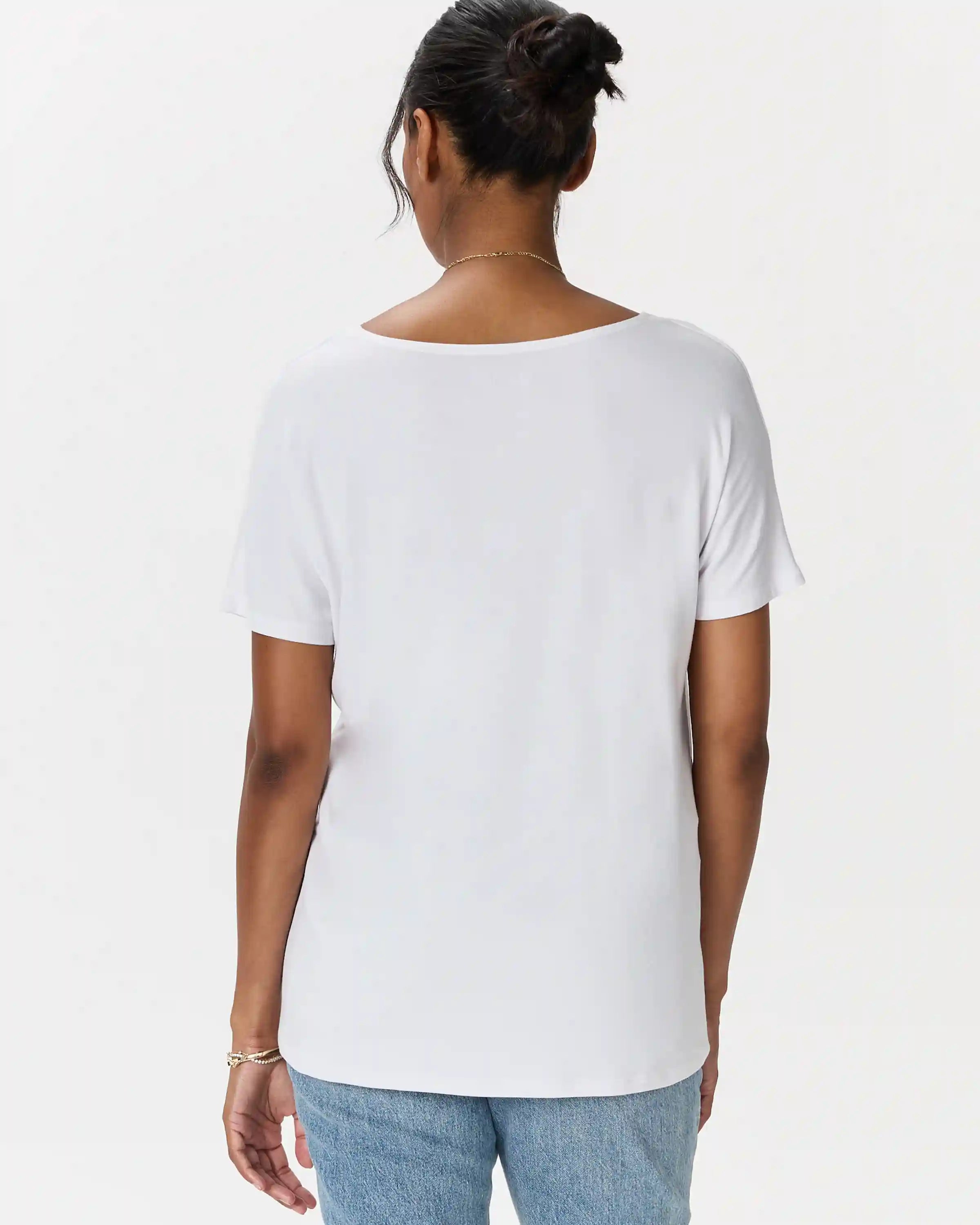 Bamboo Jersey Maternity Dolman Sleeve Tee (2-pack)