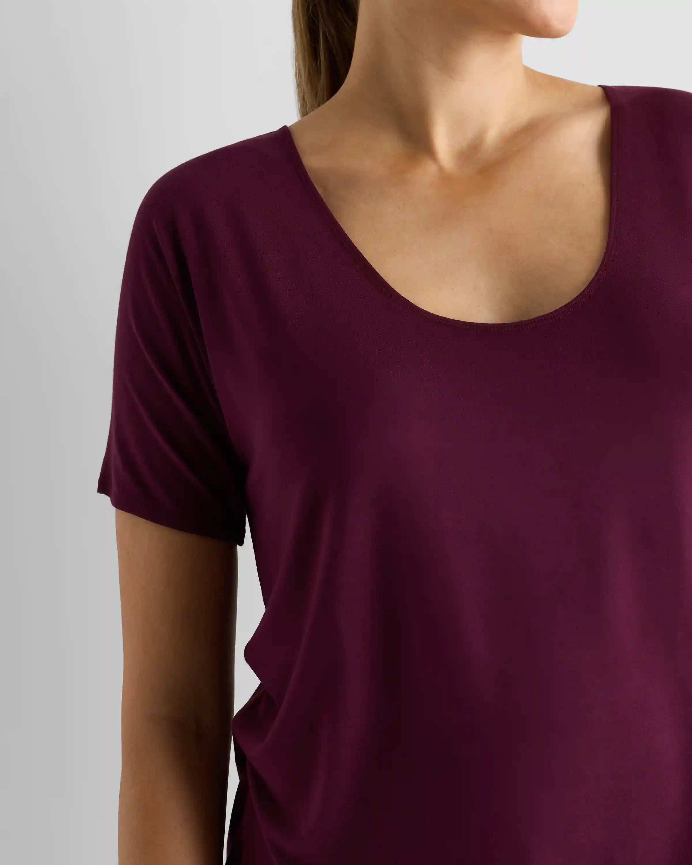 Bamboo Jersey Maternity Dolman Sleeve Tee (2-pack)