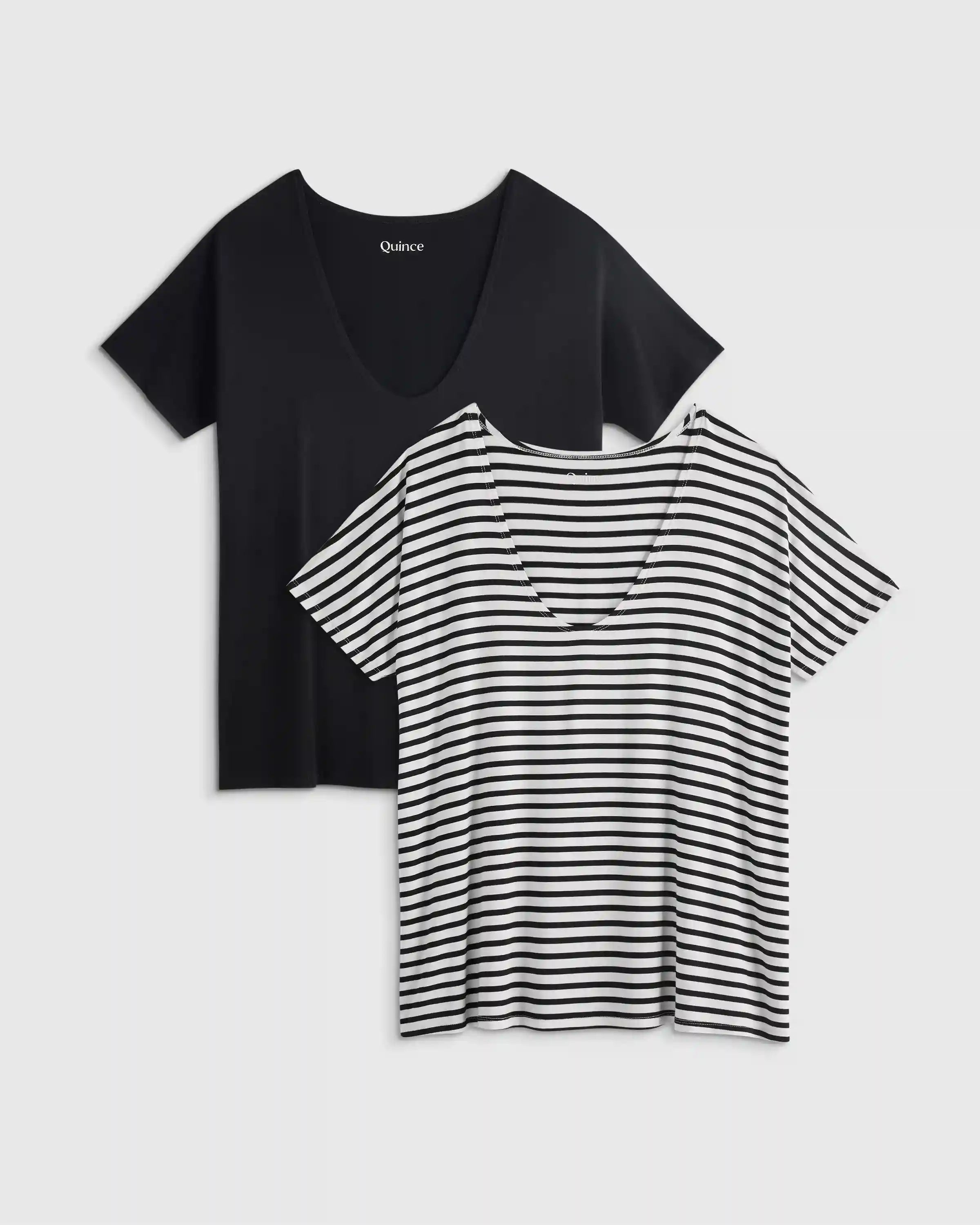 Bamboo Jersey Maternity Dolman Sleeve Tee (2-pack)