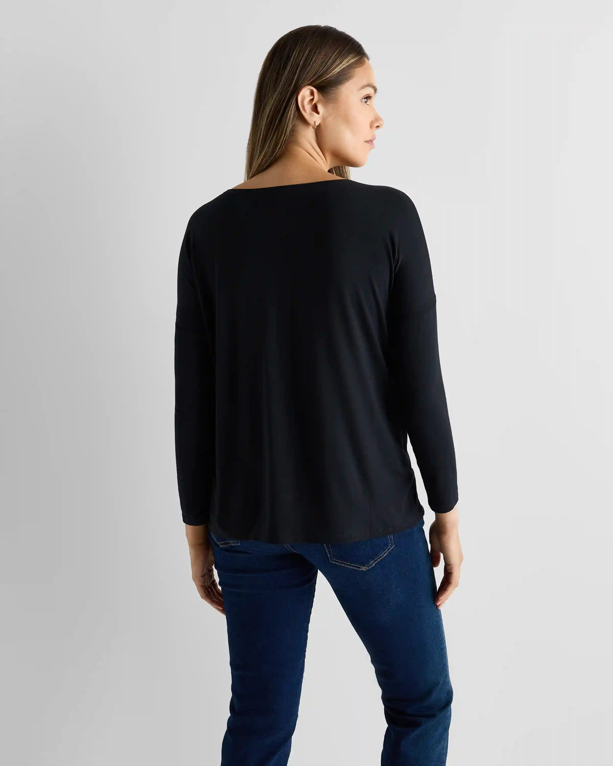 Bamboo Jersey Maternity Long Sleeve Tee (2-pack)