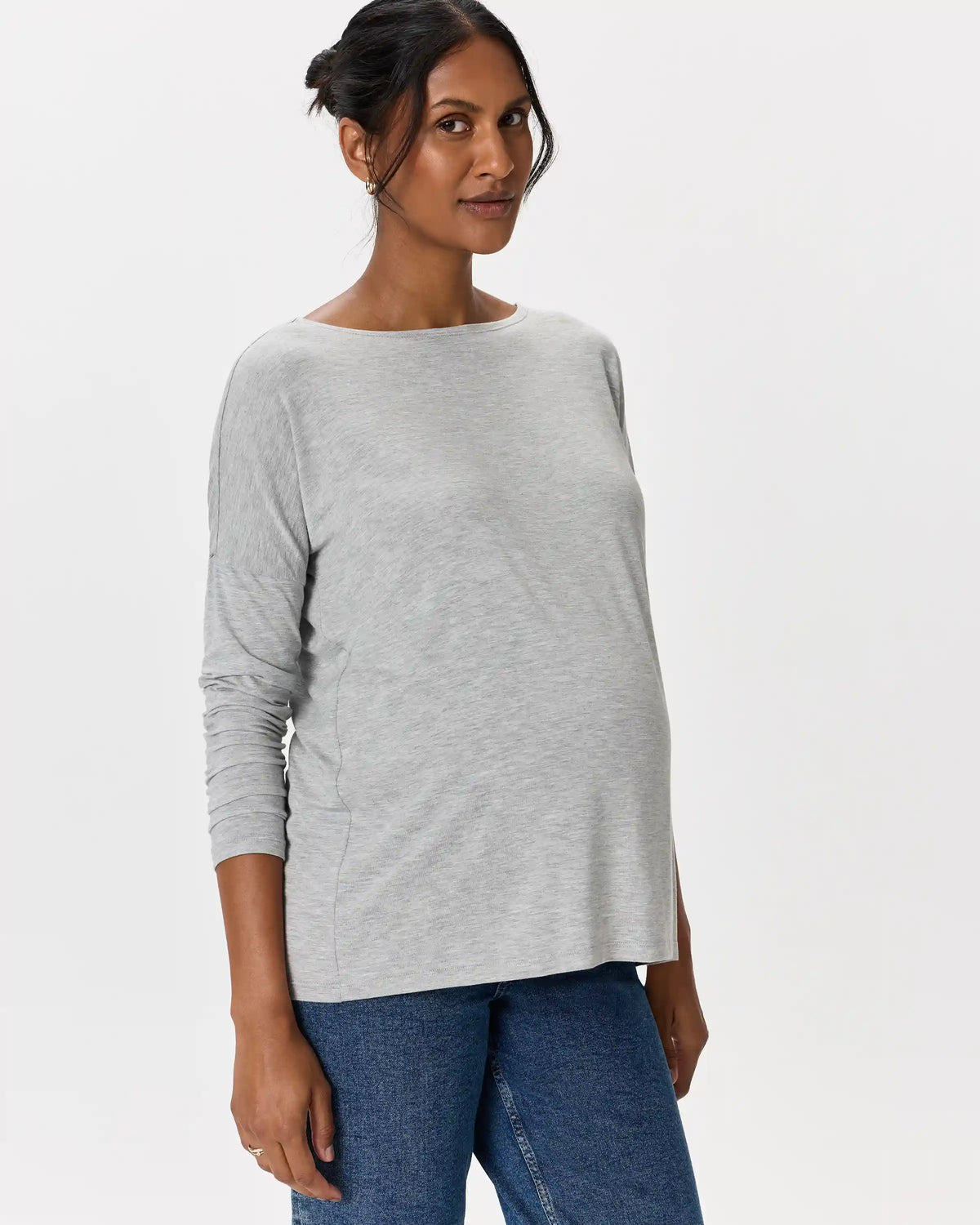 Bamboo Jersey Maternity Long Sleeve Tee (2-pack)