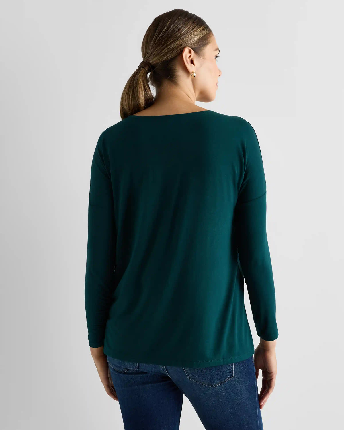 Bamboo Jersey Maternity Long Sleeve Tee (2-pack)